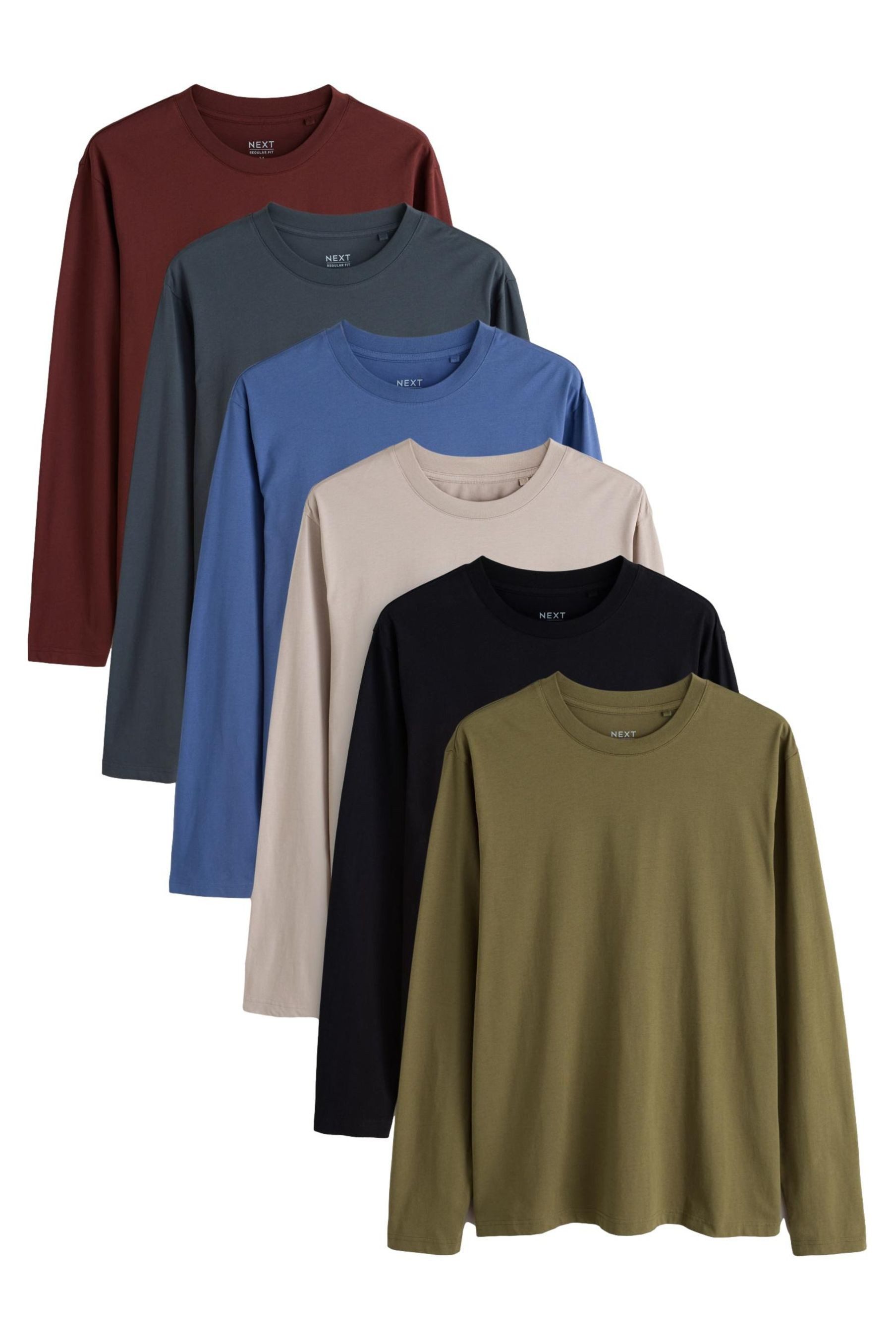 Next Langarmshirt 6er-Pack Langarmshirts (6-tlg)