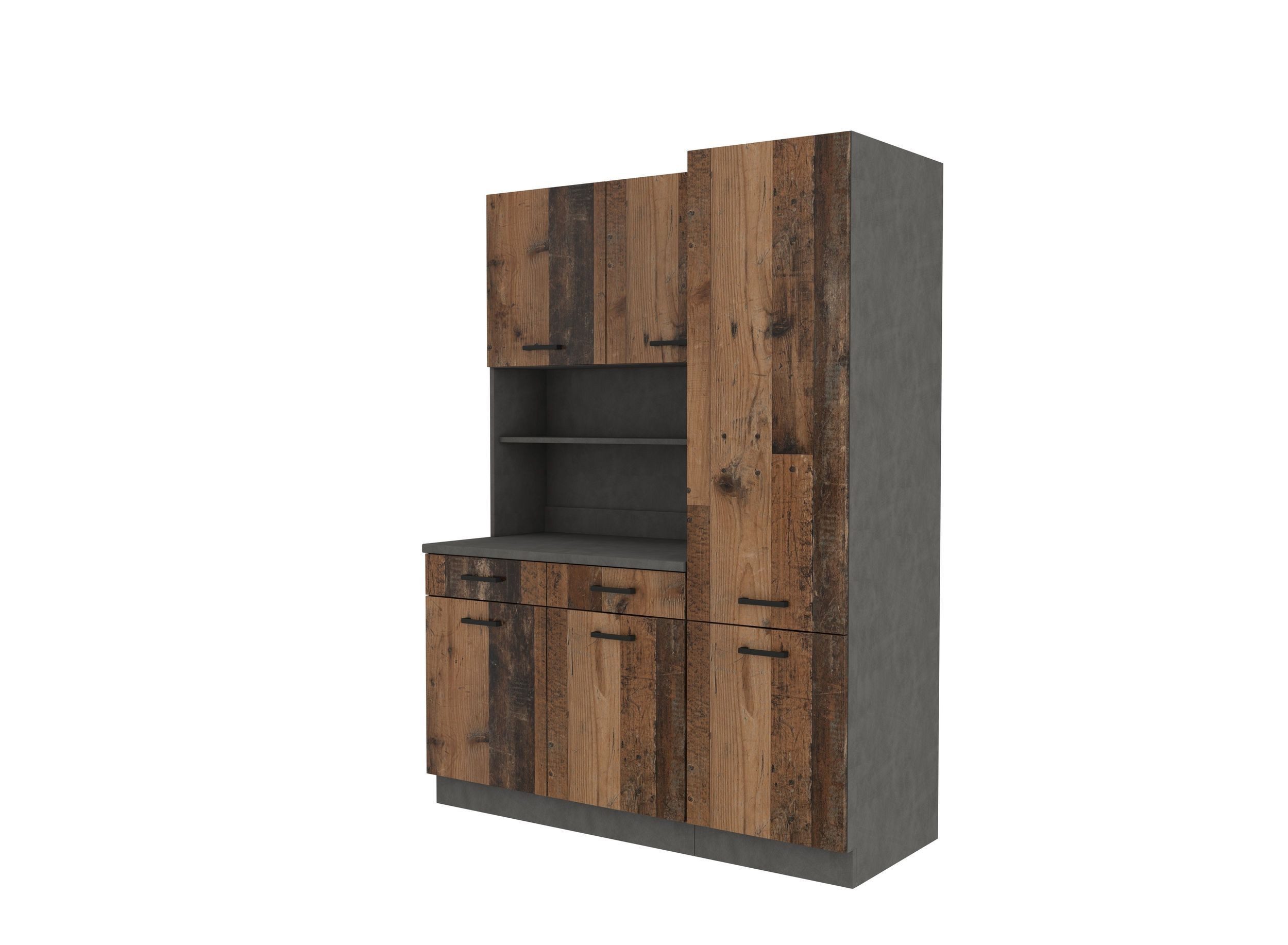 Küchen-Preisbombe Küchenzeile Mario 150 cm Küche Buffetküche Buffet Küchenb günstig online kaufen