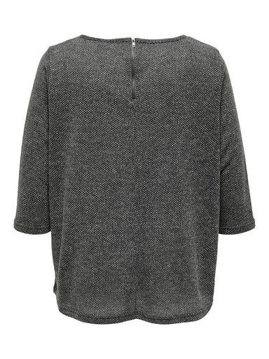 ONLY CARMAKOMA 3/4-Arm-Shirt CARMARTHA 3/4 TOP Kunstfaser, loose fit