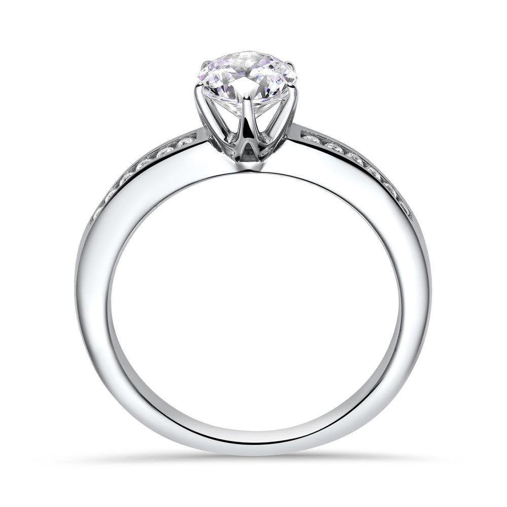 JEWLIX Verlobungsring Sterlingsilber mit Zirkonia Hauptstein und weiteren Z günstig online kaufen