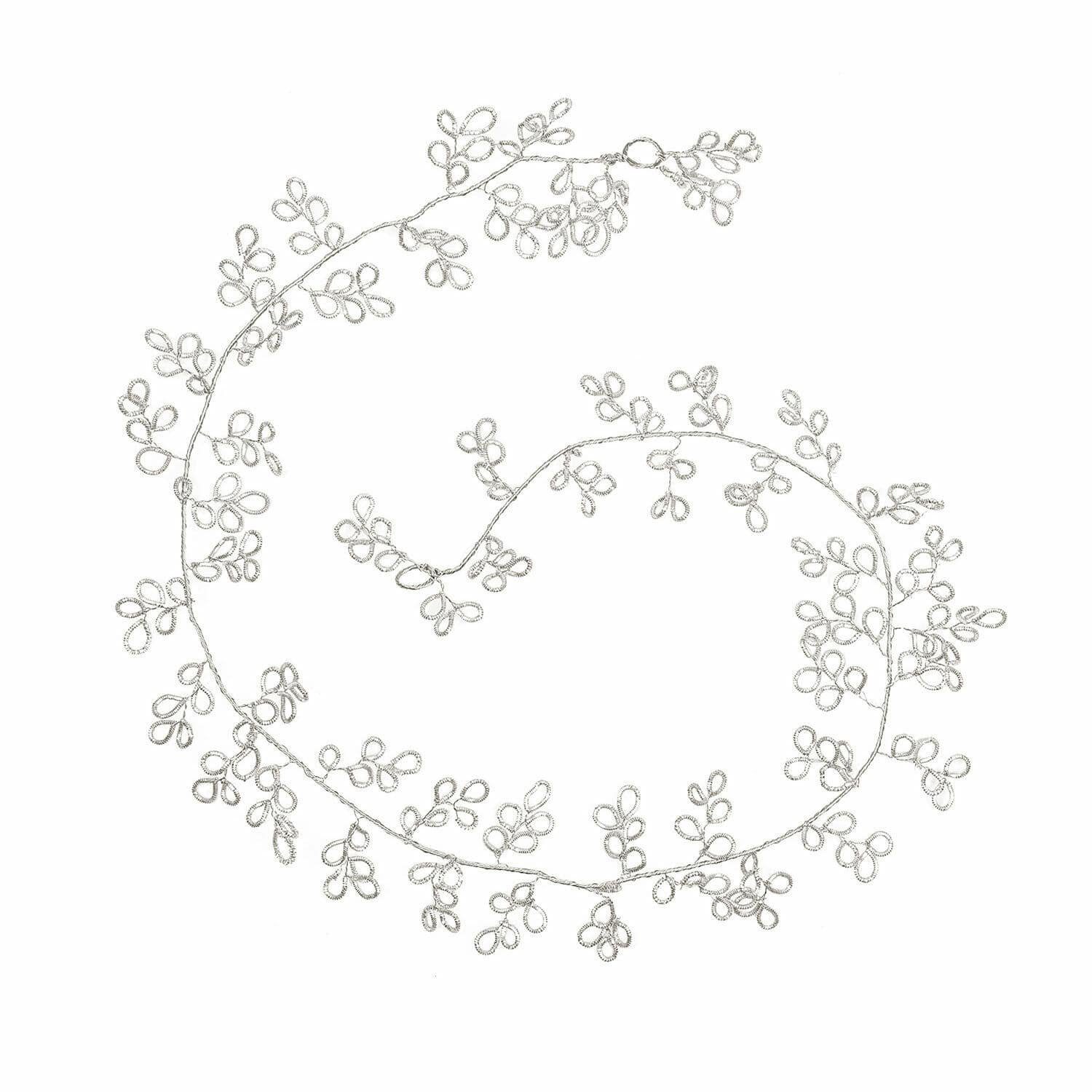 Kunstgirlande Girlande Maldon silber, Mirabeau, Höhe 80.0 cm