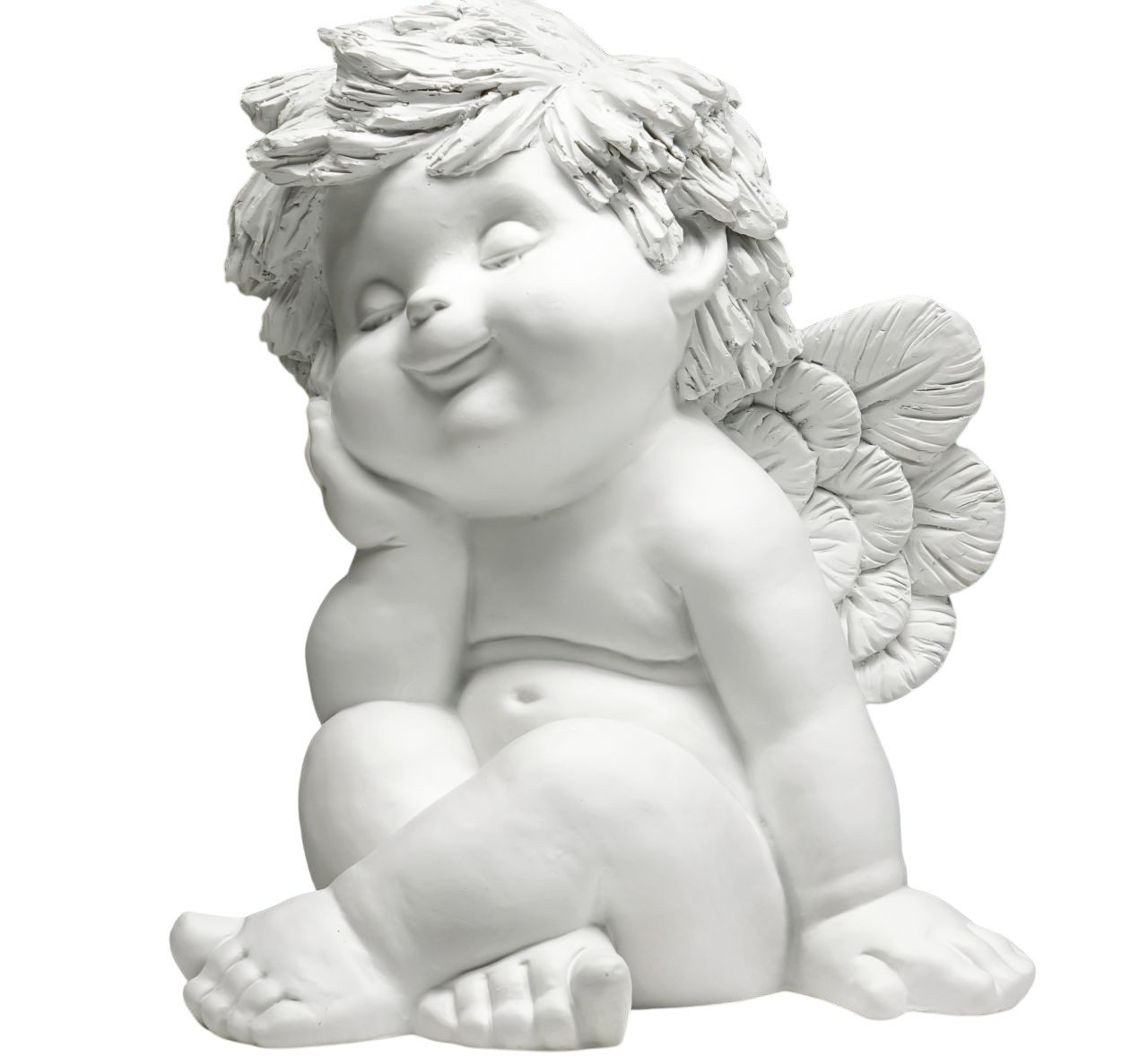 Small-Preis Engelfigur Engel Igor XL sitzend träumend 40 cm - 82506