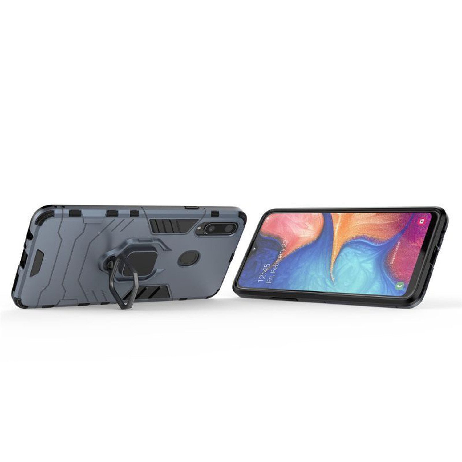 betterfon Handyhülle für Samsung Galaxy Outdoor Panzerhülle mit Slide-Kameraschutz, Mit Ringhalterung, Kamera-Schutz, Magnetplatte & 3-Schicht-Schutz