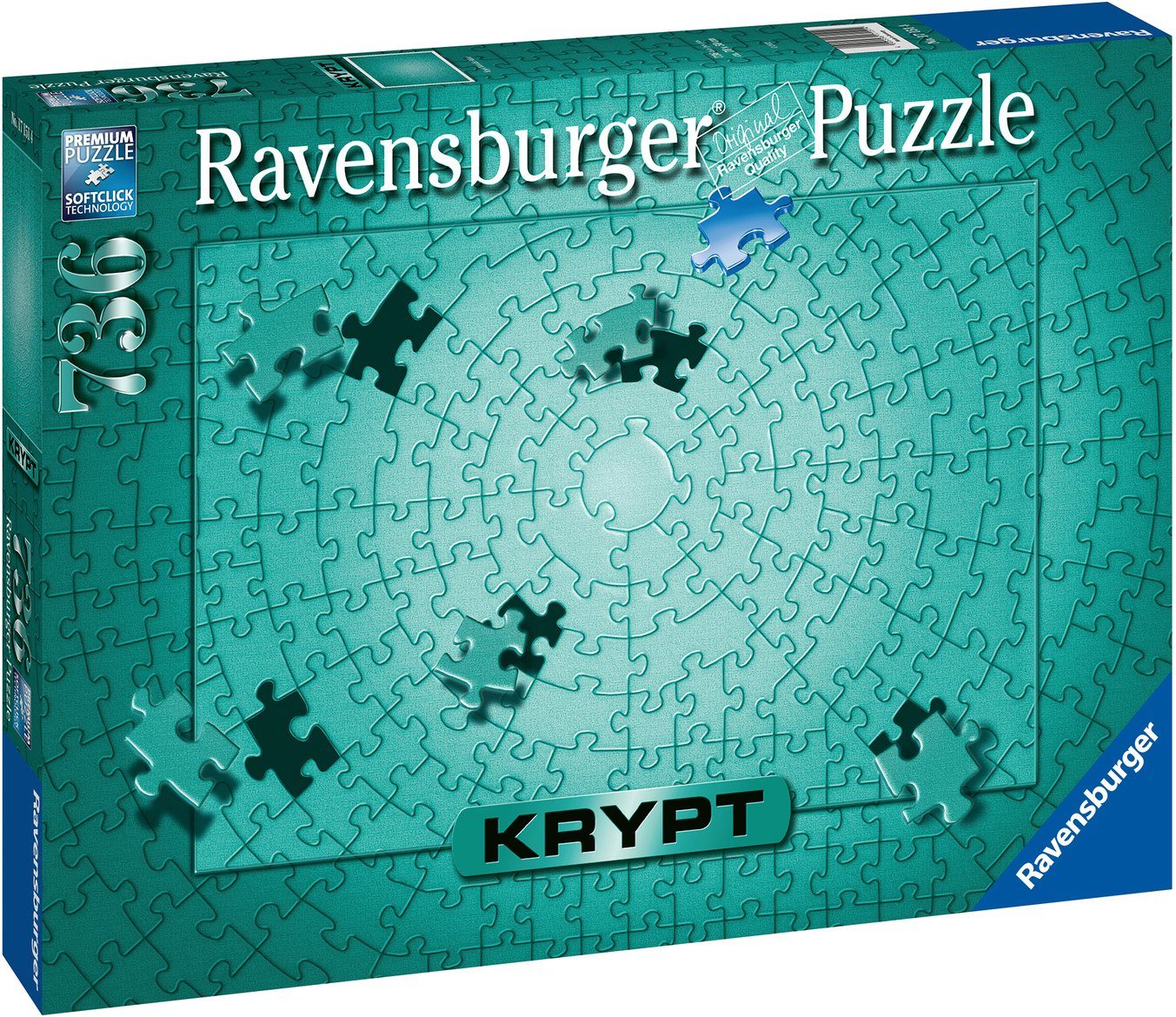 Ravensburger Puzzle Krypt Metallic Mint, Germany, Puzzleteile, Wald in - FSC® - schützt weltweit 736 Made