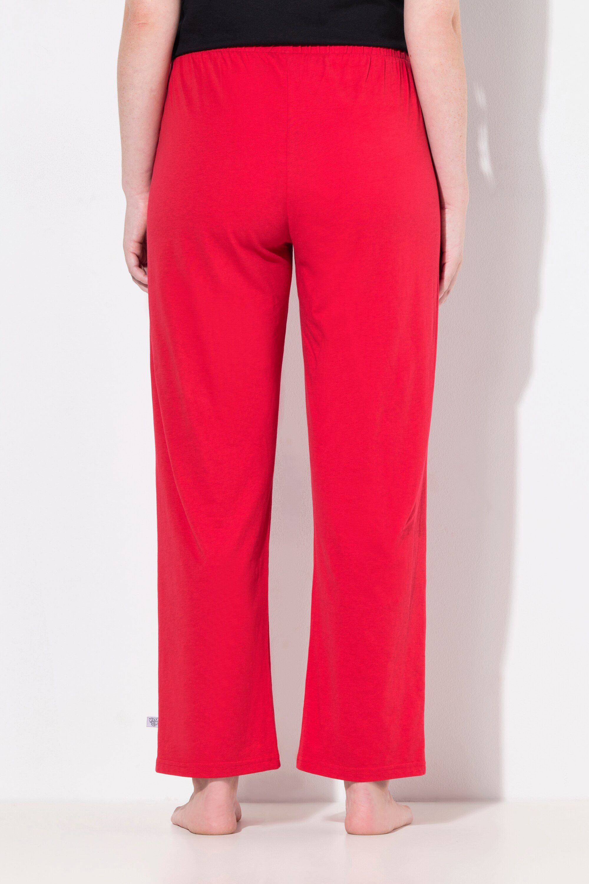 Ulla Popken Pyjama Pyjamahose uni / Herzen langes Bein