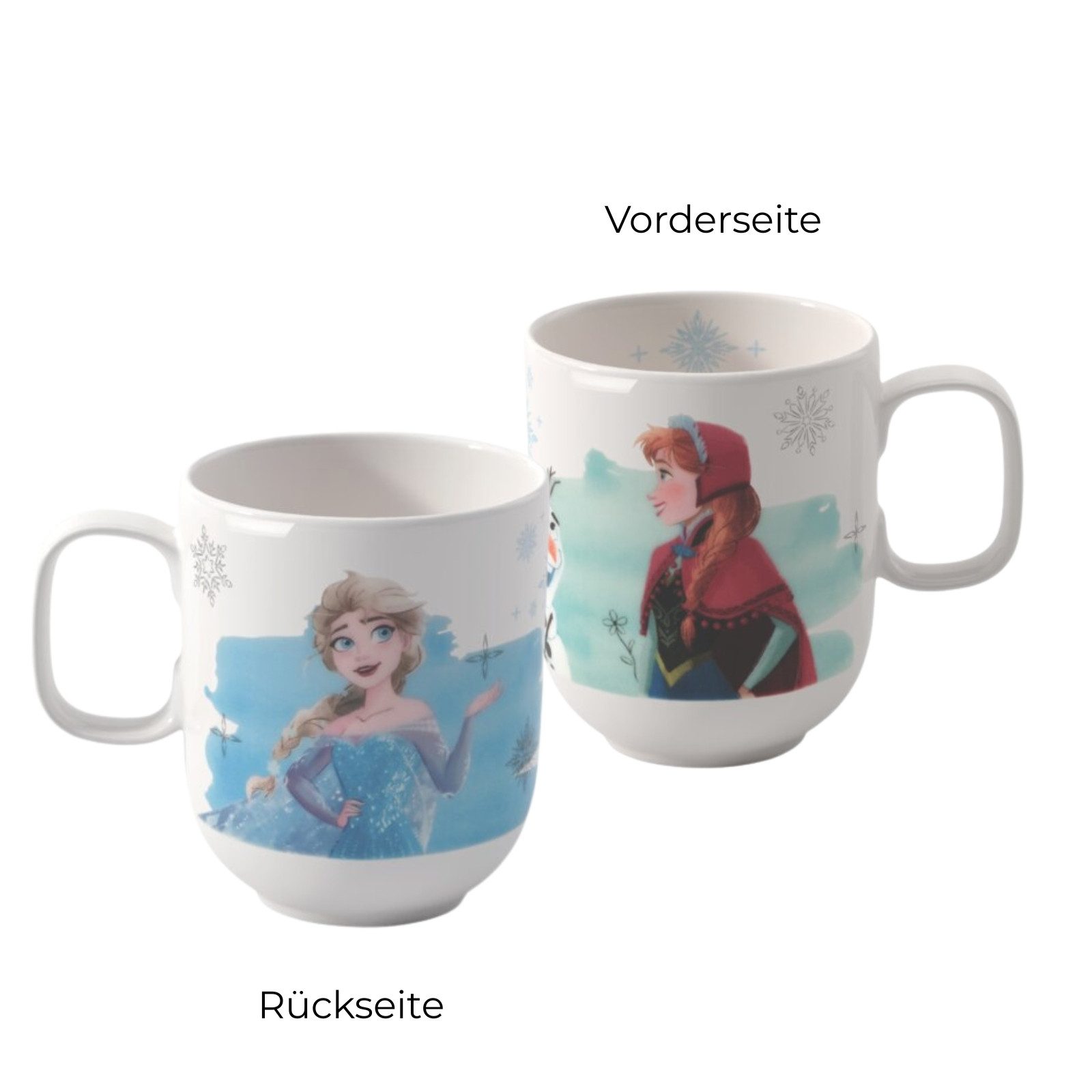 Villeroy & Boch Kindergeschirr-Set Disney Frozen Kindergeschirr-Set 3er Set (3-tlg), 1 Personen, Porzellan