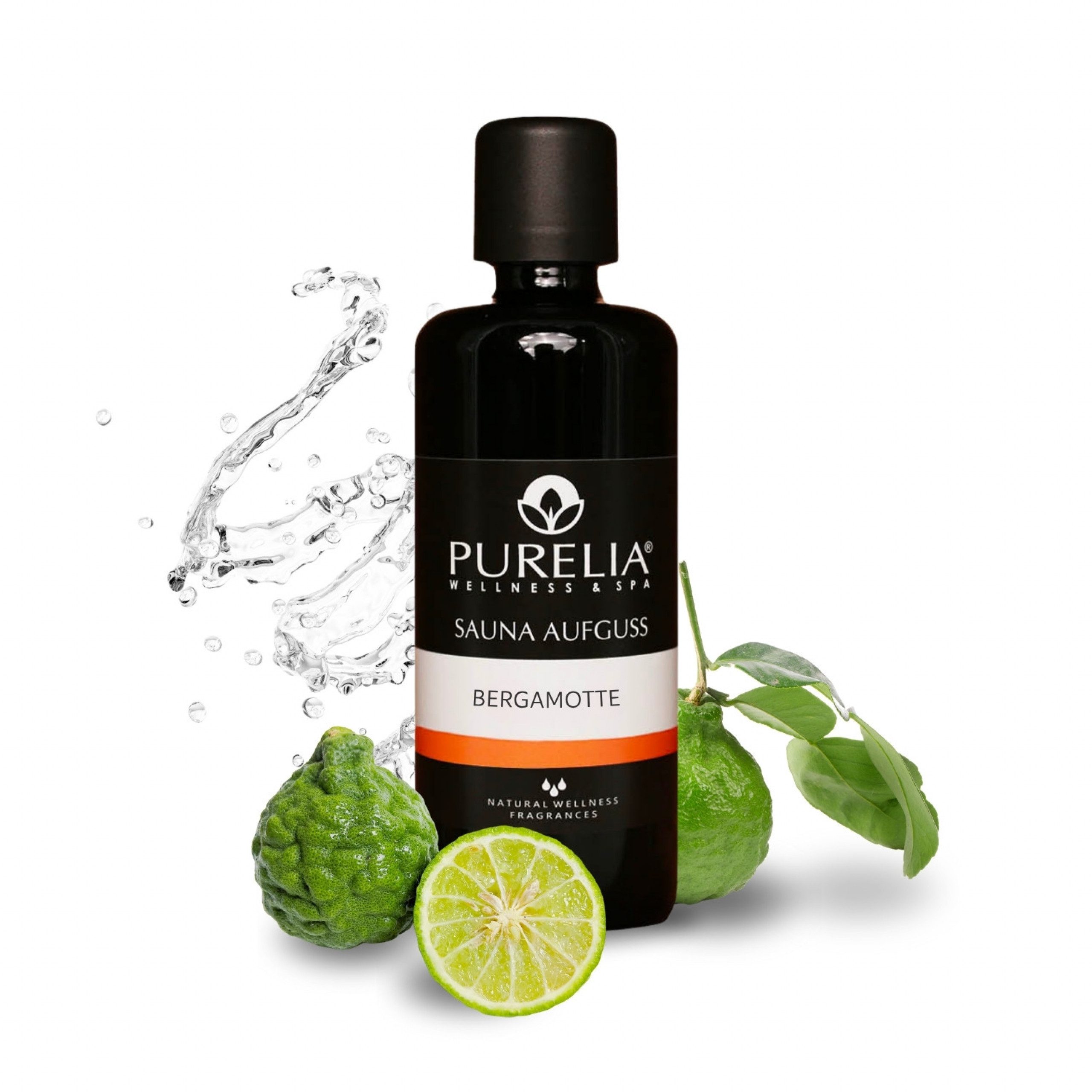 Purelia Aufgusskonzentrat PURELIA Saunaaufguss Konzentrat Bergamotte 100 ml natürlicher