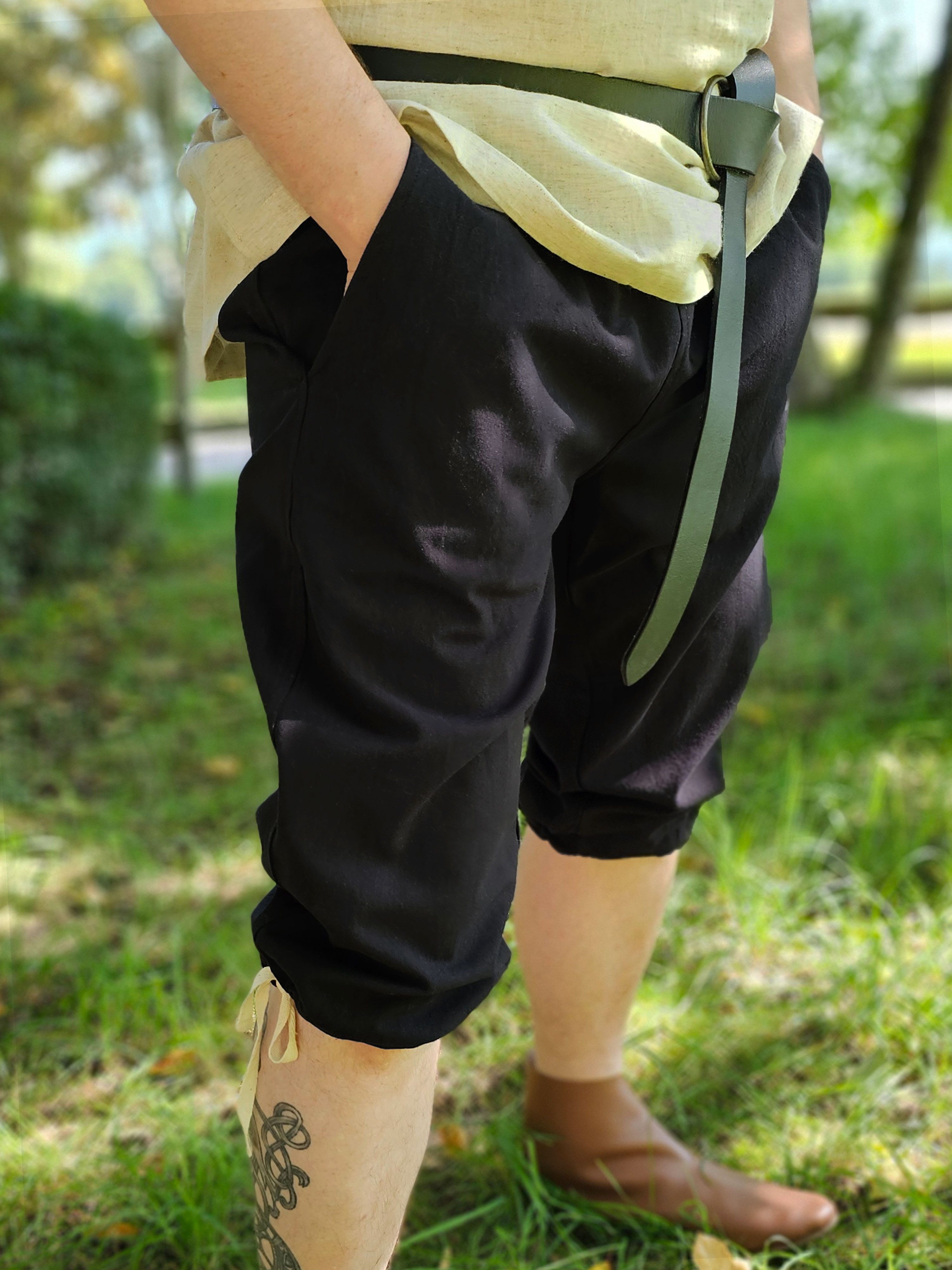 Vehi Mercatus Wikinger-Kostüm Knickerbocker Schwarz "Karimir"