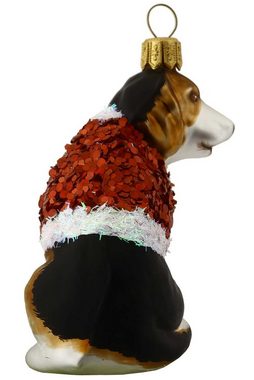 Hamburger Weihnachtskontor Christbaumschmuck Beagle Mannequin, Dekohänger - mundgeblasen - handdekoriert