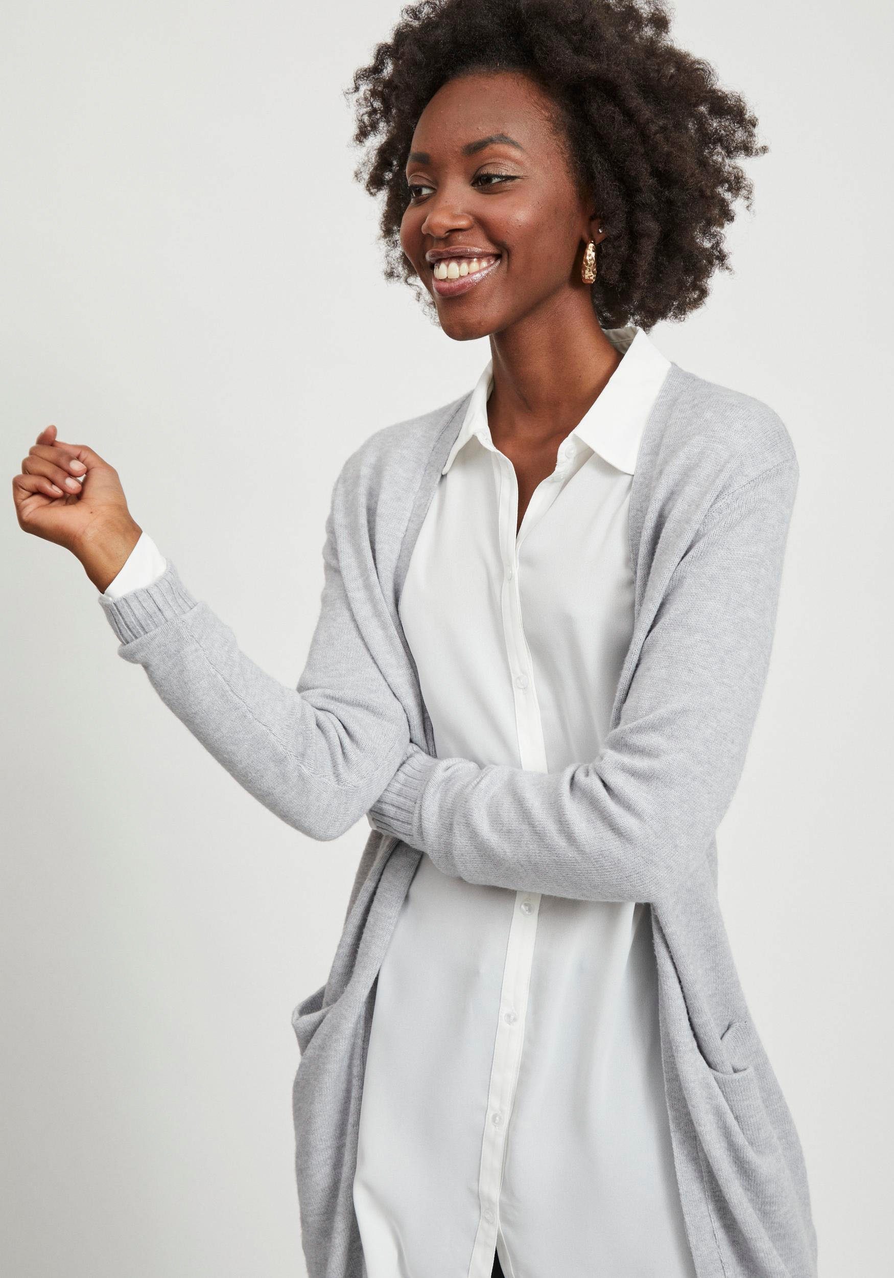 Vila Longstrickjacke VIRIL LONG L/S KNIT günstig online kaufen