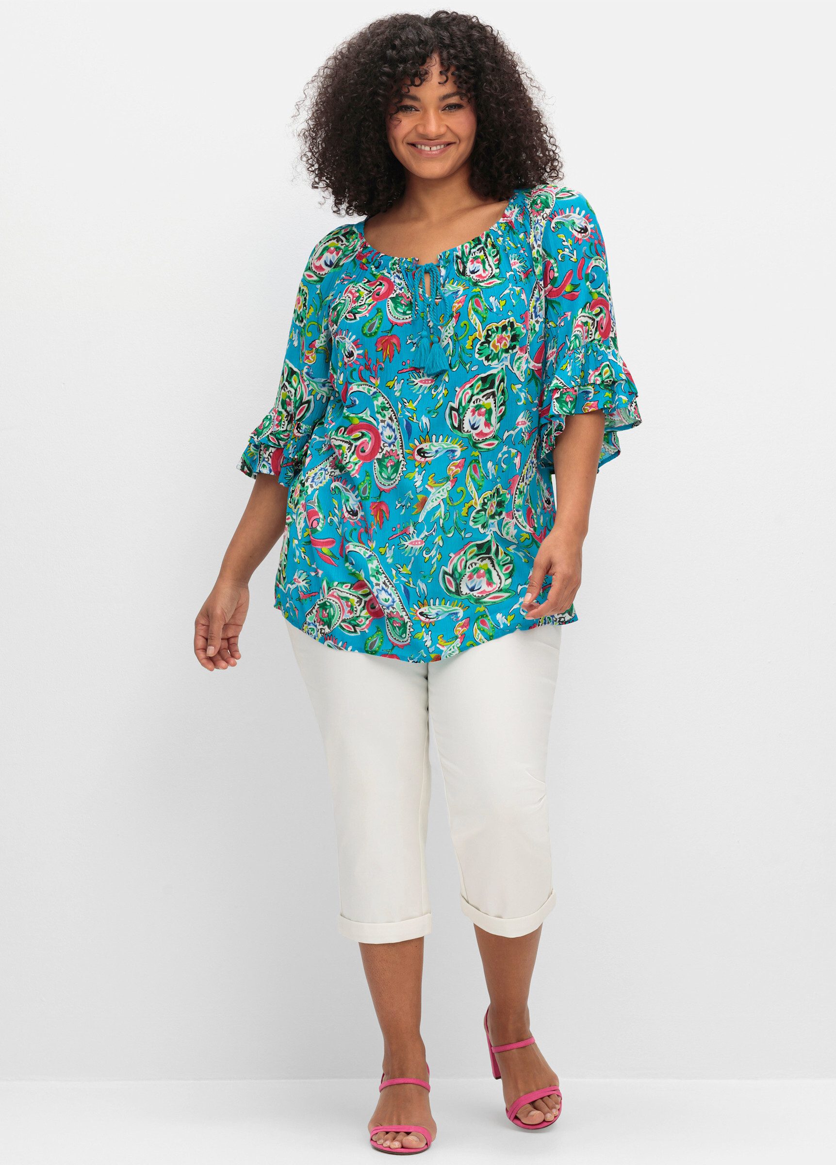 sheego by Joe Browns Klassische Bluse Crinklebluse . günstig online kaufen
