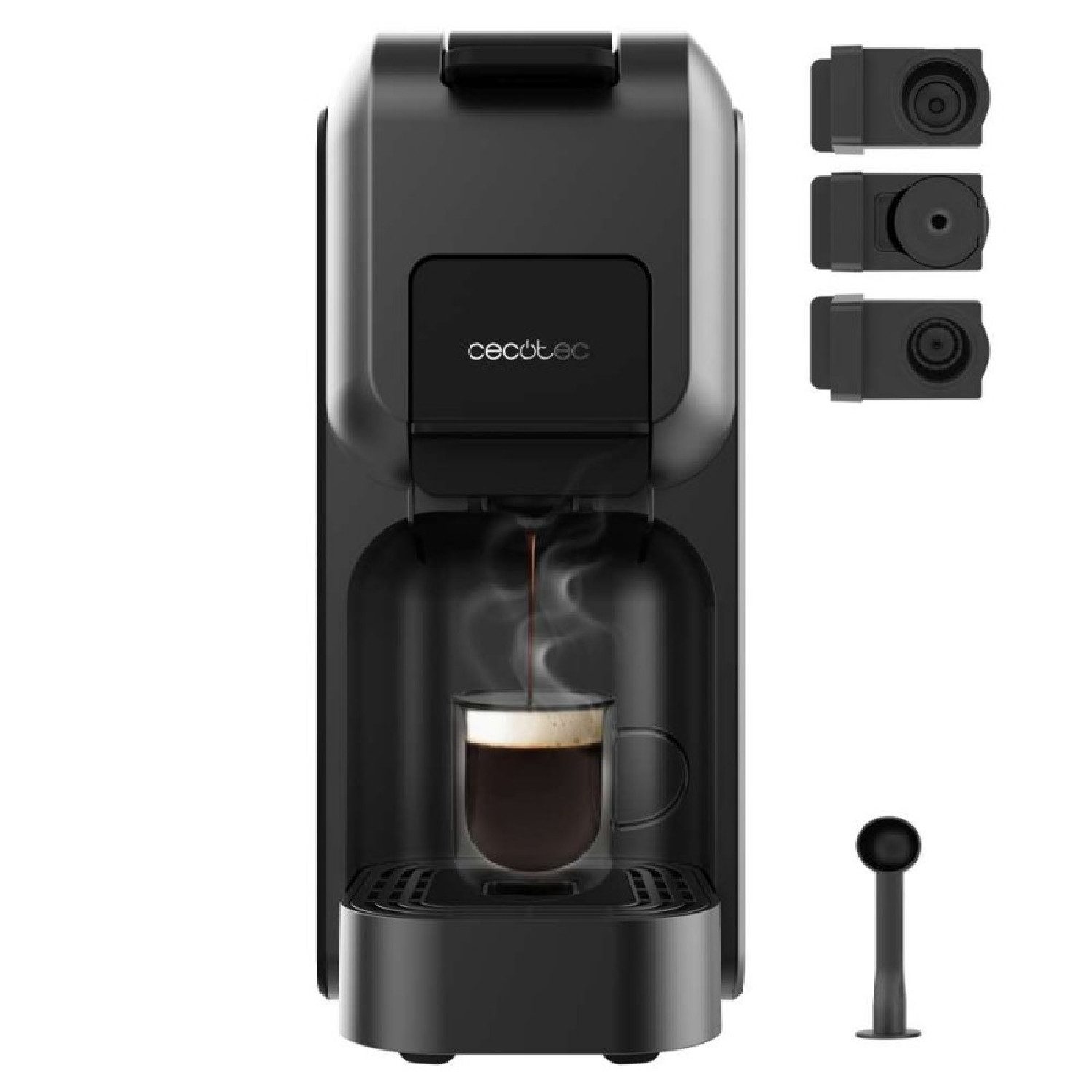 Cecotec Espressomaschine, 0.2l Kaffeekanne, FreeStyle Compact Black