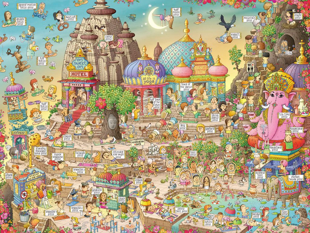 HEYE Puzzle Yogaland, Degano, 1500 Puzzleteile, Made in Europe
