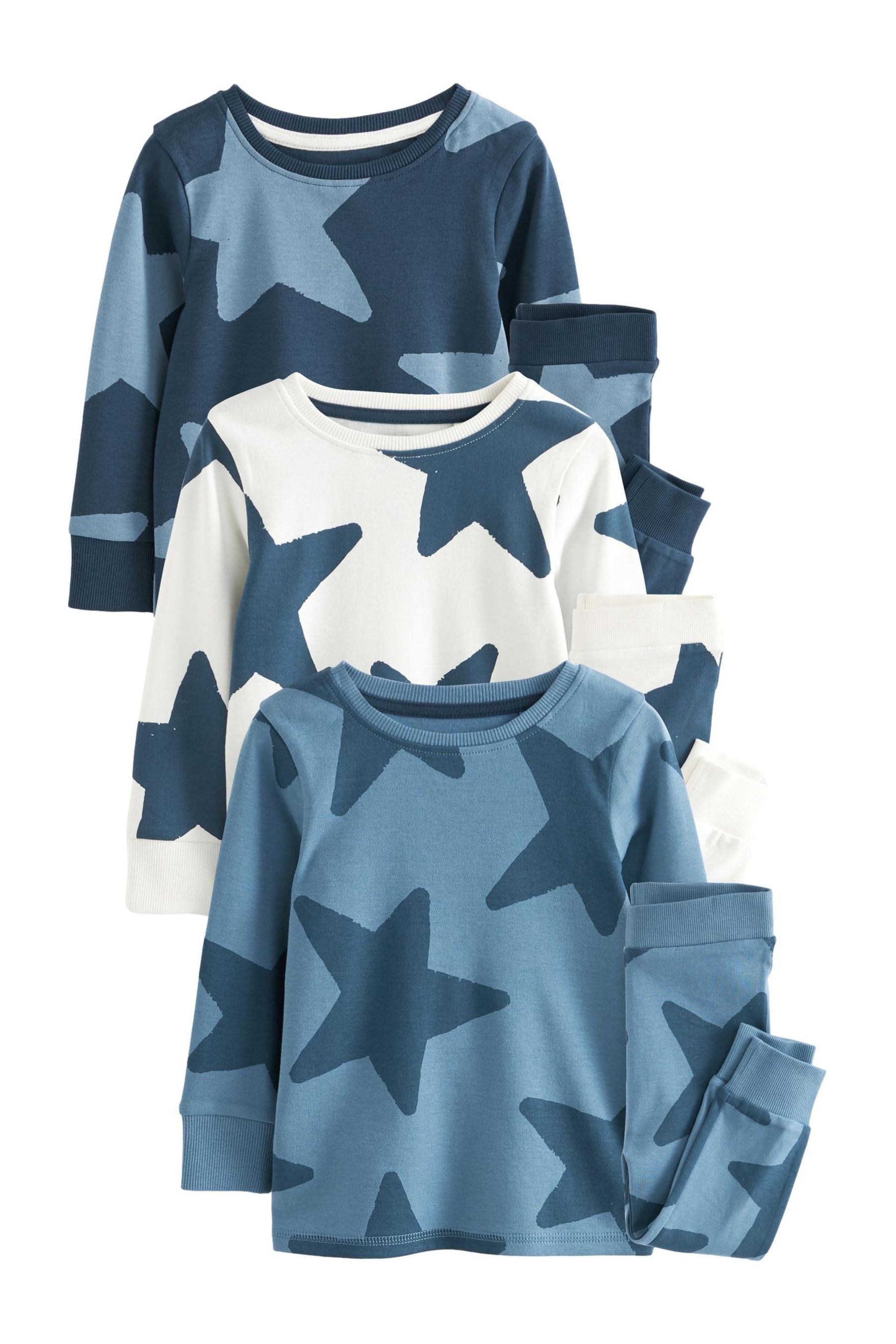Pyjama 3er-Pack Langarm-Schlafanzüge