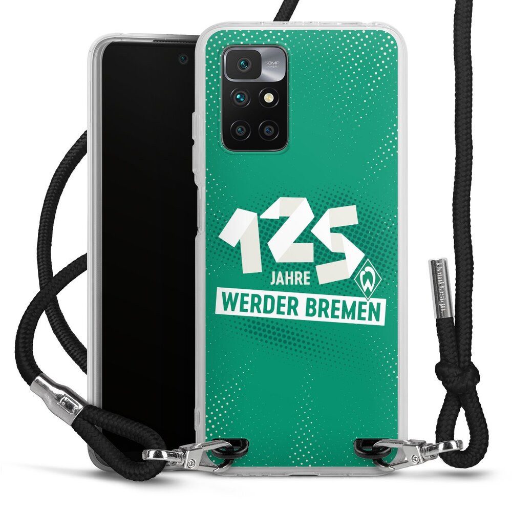 DeinDesign Handyhülle 125 Jahre Werder Bremen Offizielles Lizenzprodukt, Xiaomi Redmi 10 Handykette Hülle mit Band Case zum Umhängen