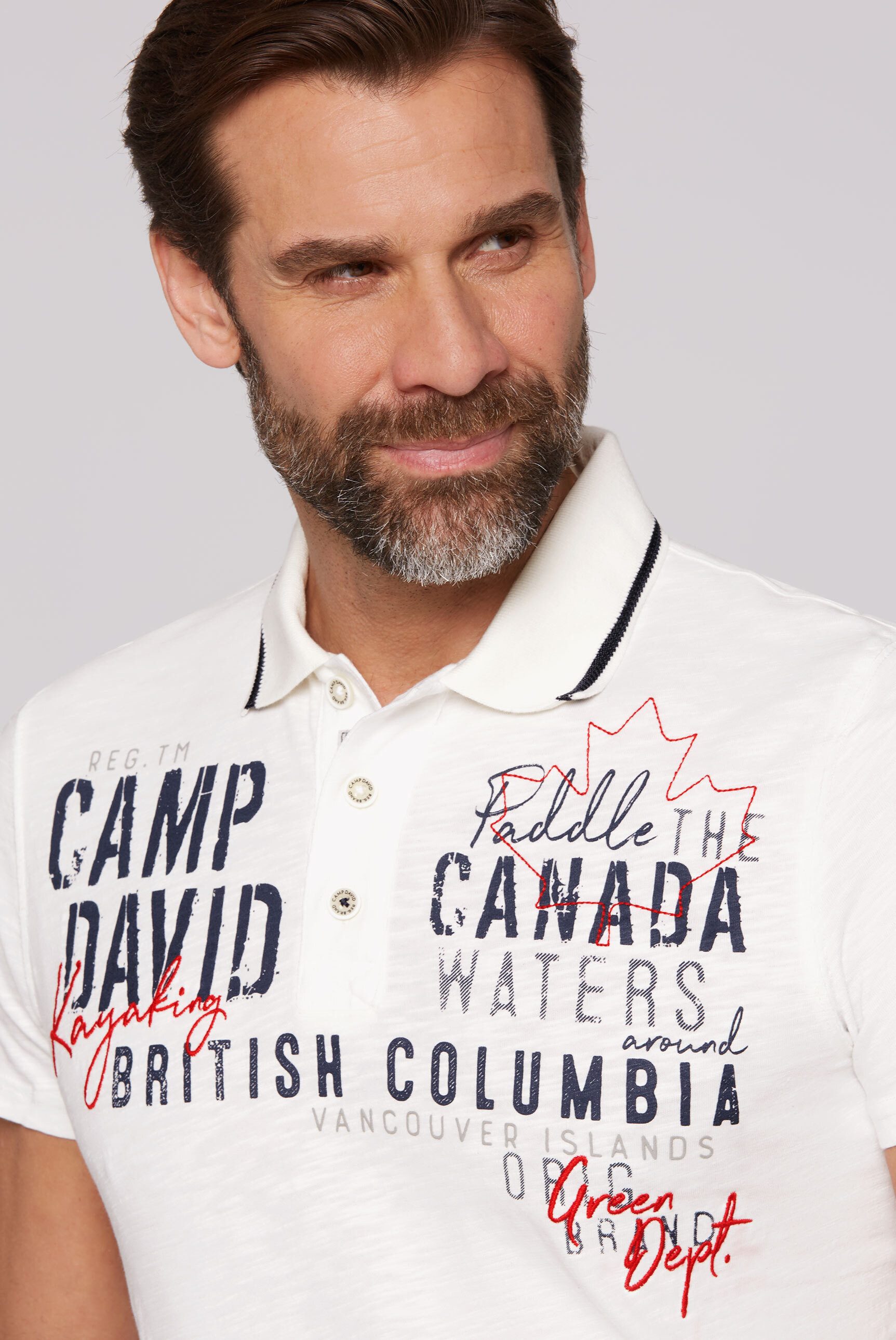 CAMP DAVID Poloshirt aus Baumwolle