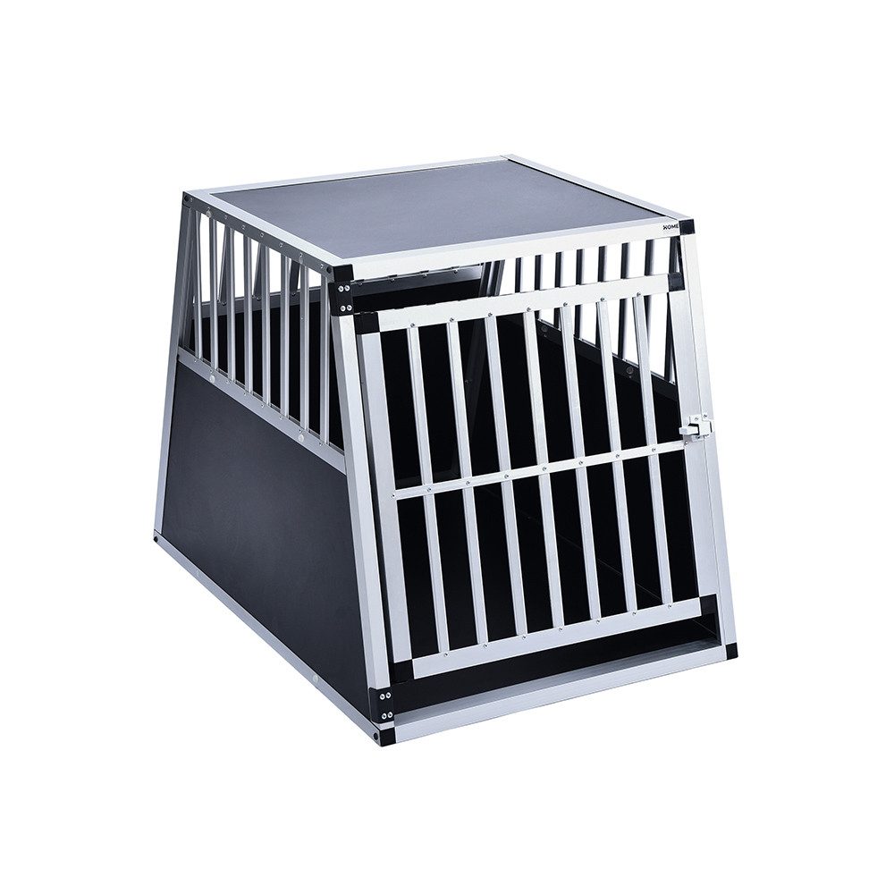 HOME DELUXE Hunde-Transportbox Alu SKITO, verschließbar, Hundetransportbox Aluminium Hundebox Kofferraum