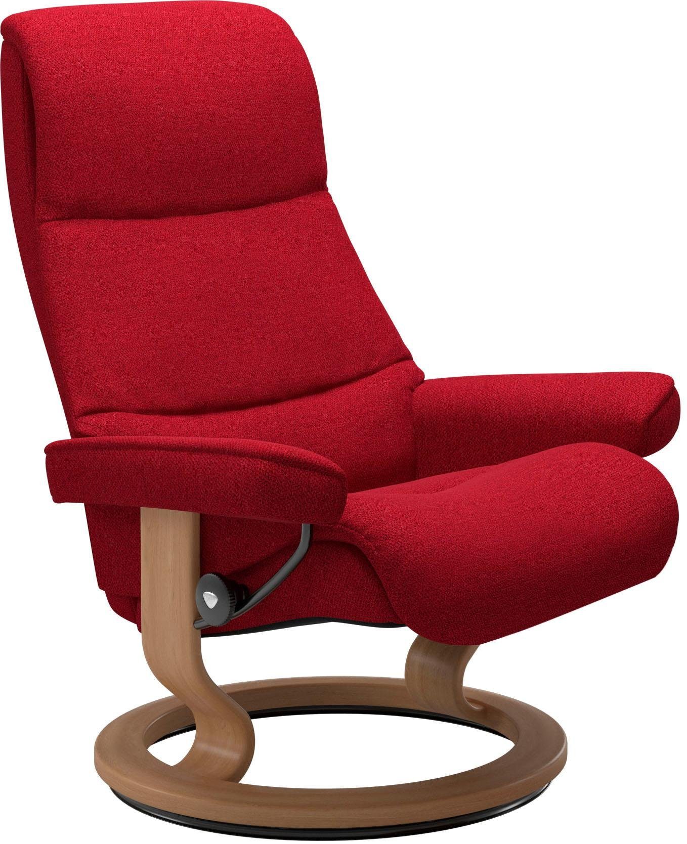 Stressless® Relaxsessel View, mit Classic Base, Größe M,Gestell Eiche | Funktionssessel