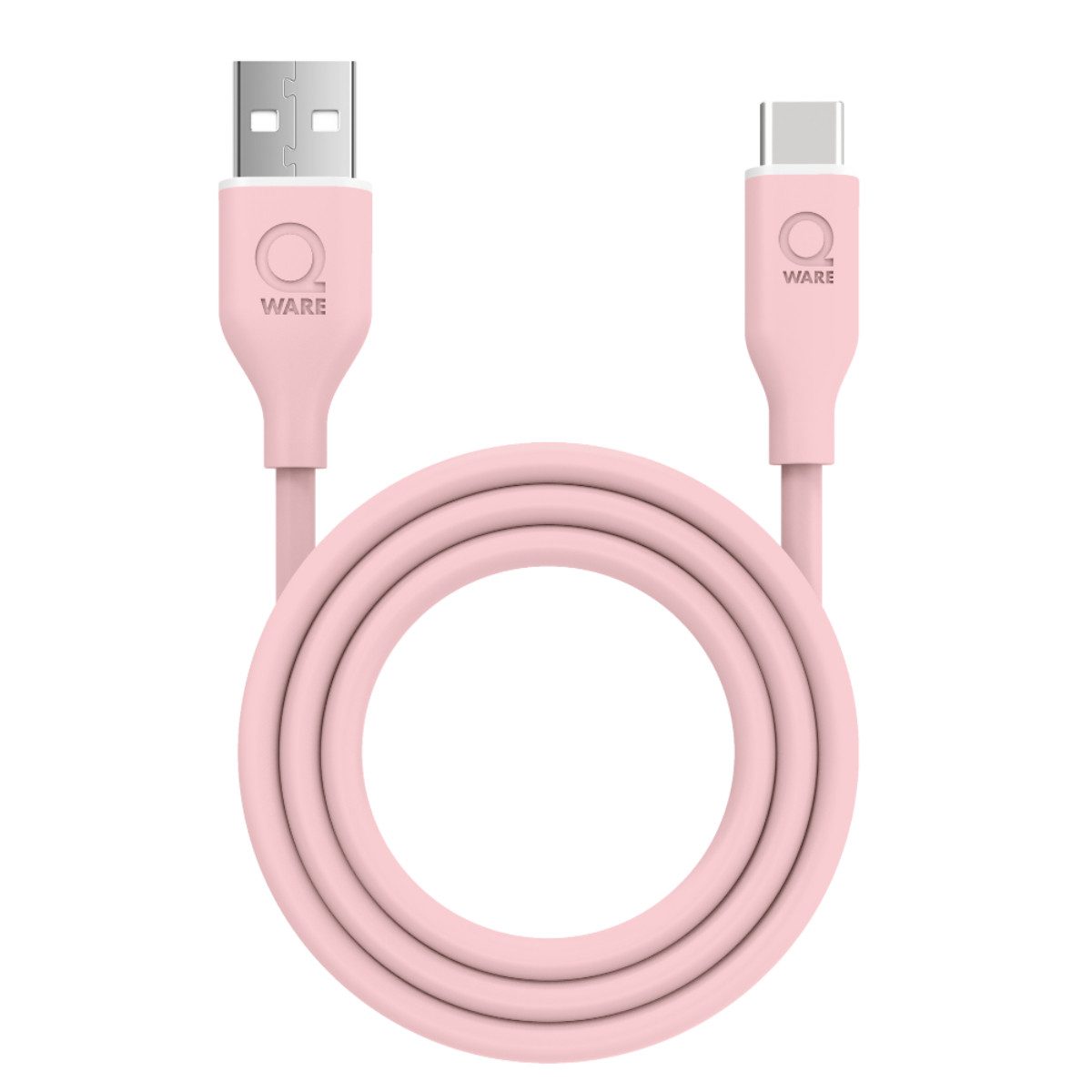 Qware Gaming USB-A auf USB-C Kabel – 12W 1 Meter Lade- und Datenkabel - USB-Kabel, USB-C, (60 cm), ideal für den täglichen Einsatz