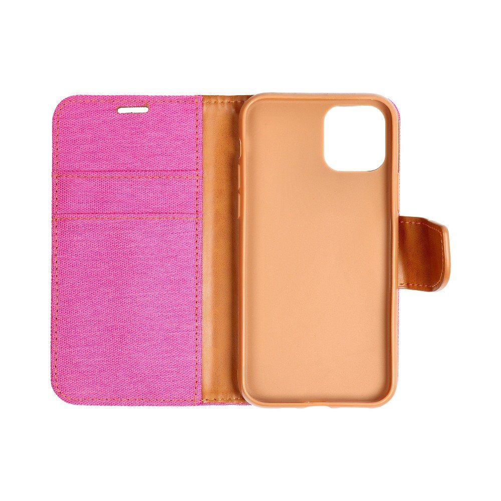 cofi1453 Smartphone-Hülle Elegante Buch-Tasche Hülle Fancy "Canvas"Book-Style Kartenfächer