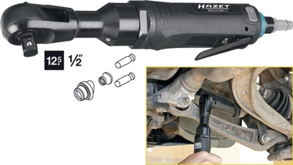HAZET Druckluft-Ratschenschrauber HAZET 9022SR-1 Druckluftratschenschrauber 9022SR-1 12,5 mm (1/2) 4-k