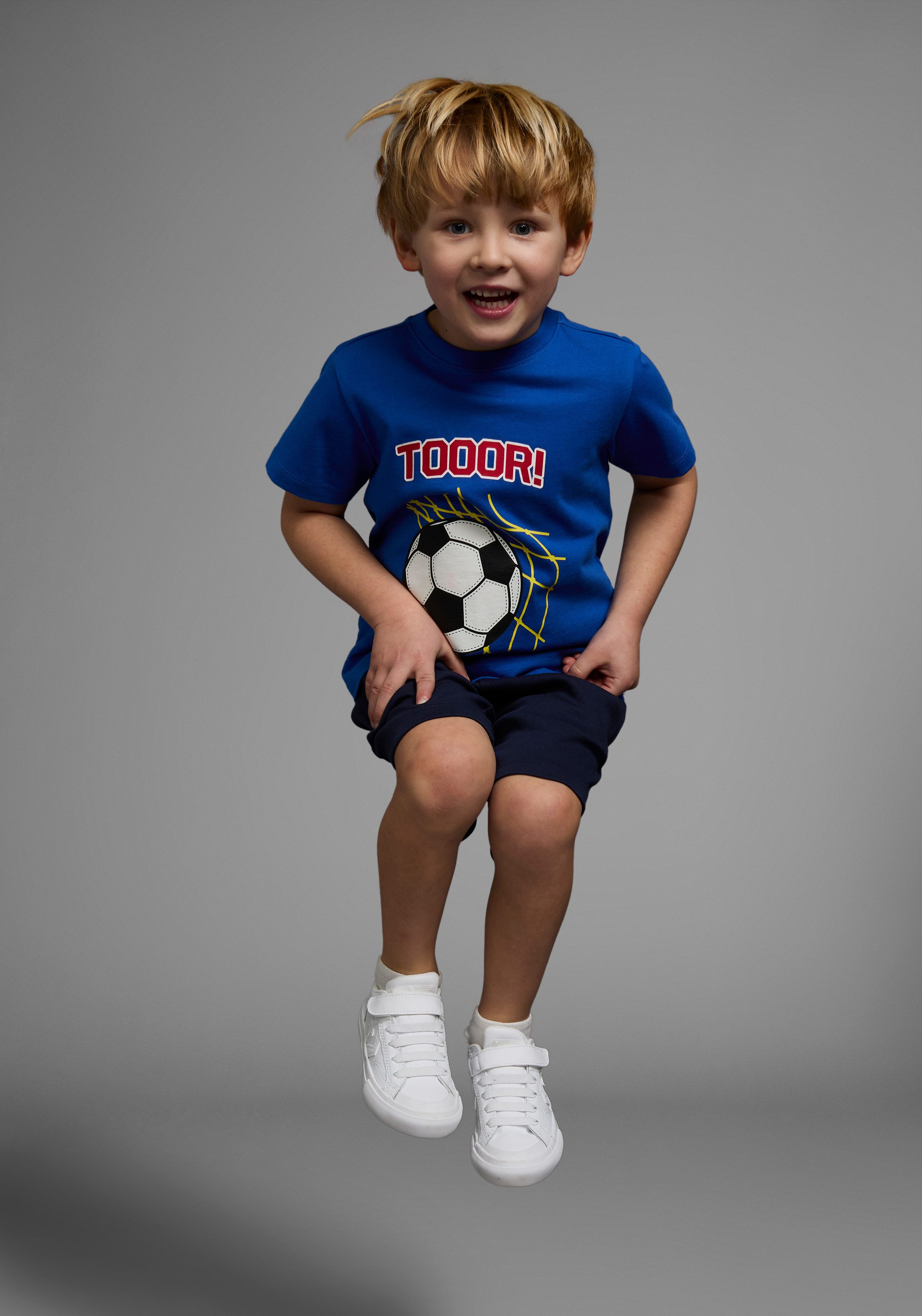 KIDSWORLD T-Shirt Fußball-Print: TOOOR Kurzarm, Basic-Passform, mit Statements/Sprüchen