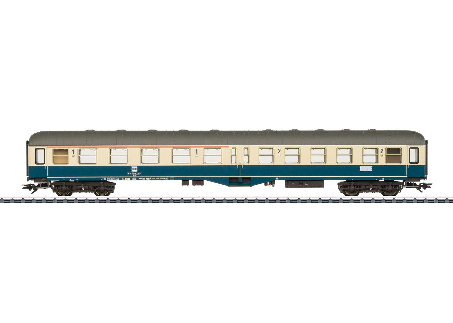 Märklin Personenwagen Reisezugwagen ABylb 411 - 43127, Spur H0, mit Licht