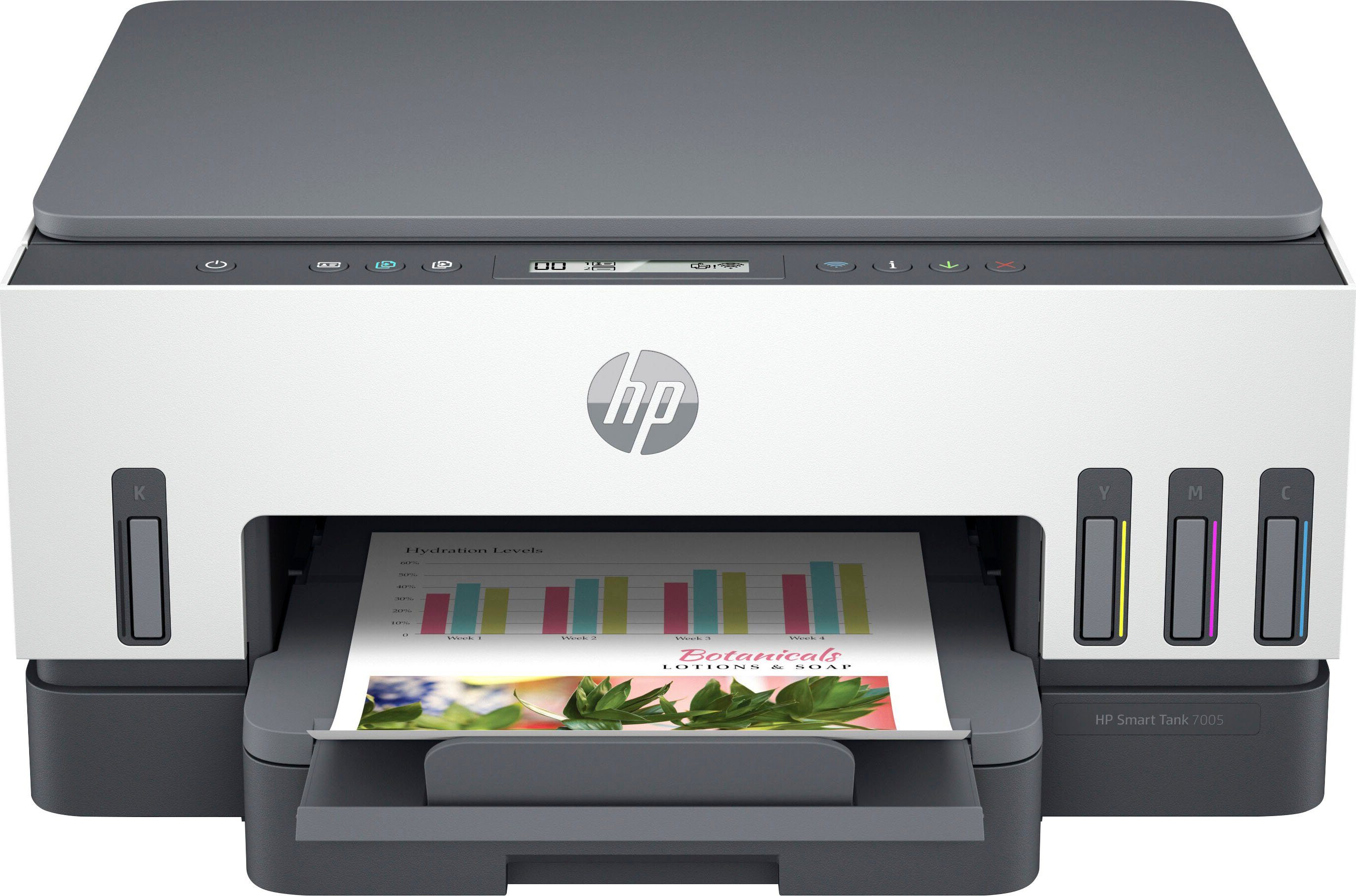 HP Smart Tank 7005 Multifunktionsdrucker, (Bluetooth, WLAN (Wi-Fi), Wi-Fi Direct, Tintentank, hohe Reichweite)