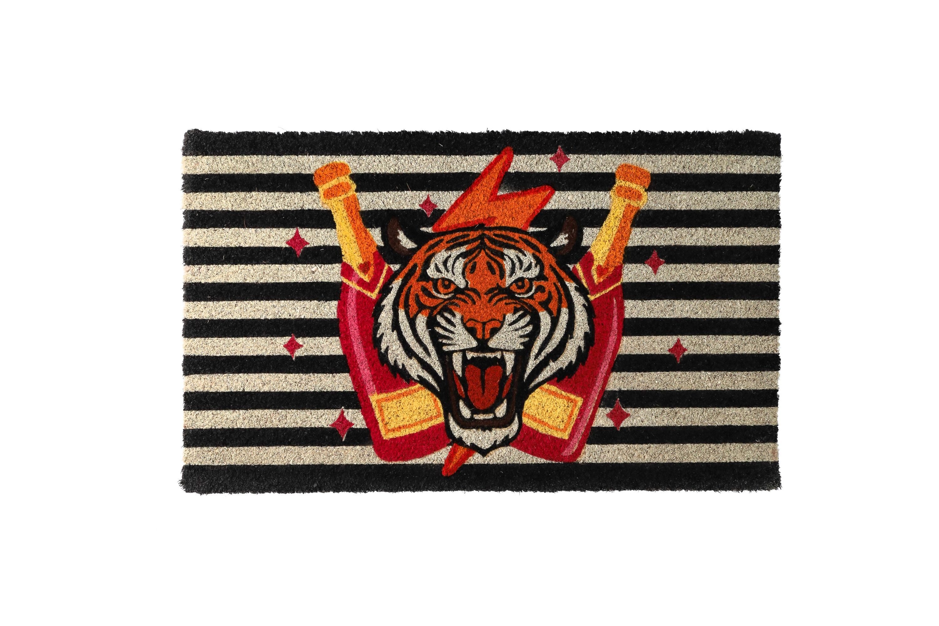 Giftcompany Fußmatte Fußmatte Tiger schwarz/weiß 45x75cm, Fußmatten