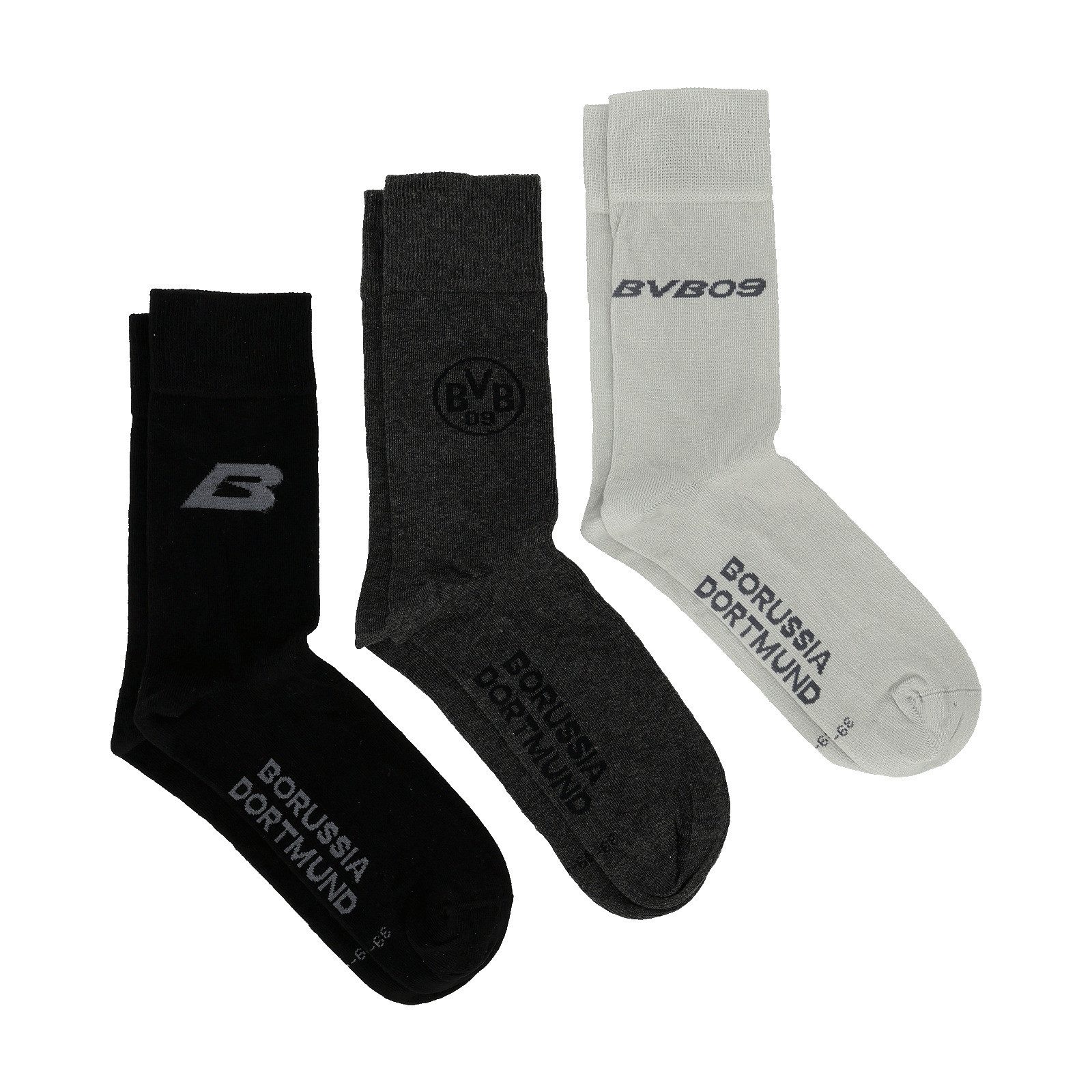 BVB Businesssocken BVB Business Socken 3-er Set (3-Paar)