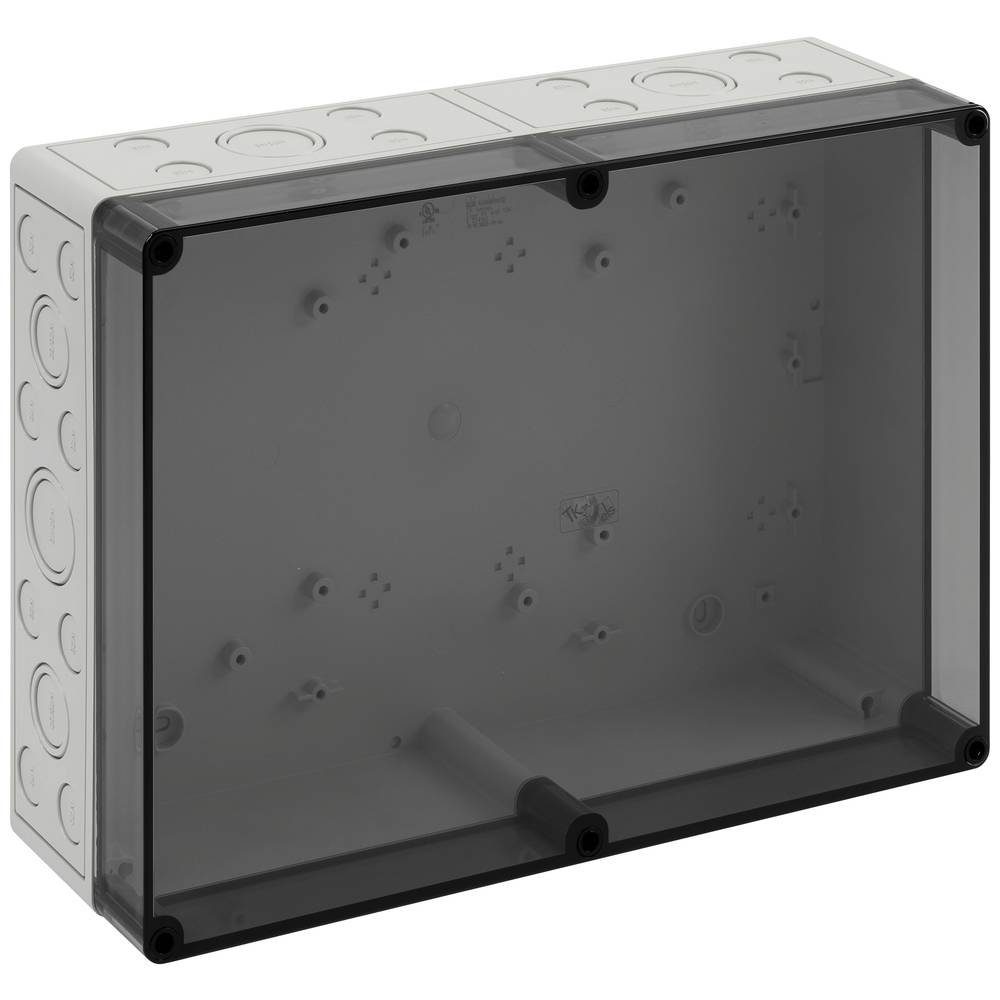 Deckel Montagedose, (mit SPELSBERG aus Kunststoffgehäuse schlagfestem Polystyrol Vorprägung, TK Transparent)