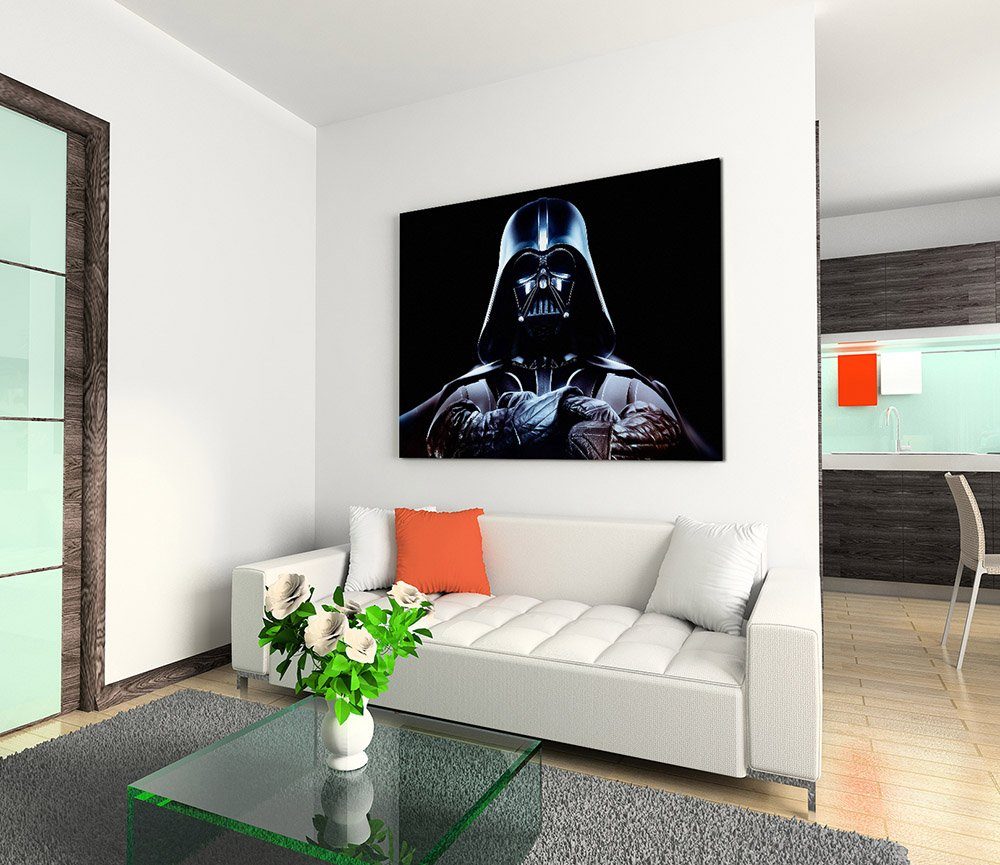 Sinus Art Leinwandbild Darth Vader 120x80cm günstig online kaufen