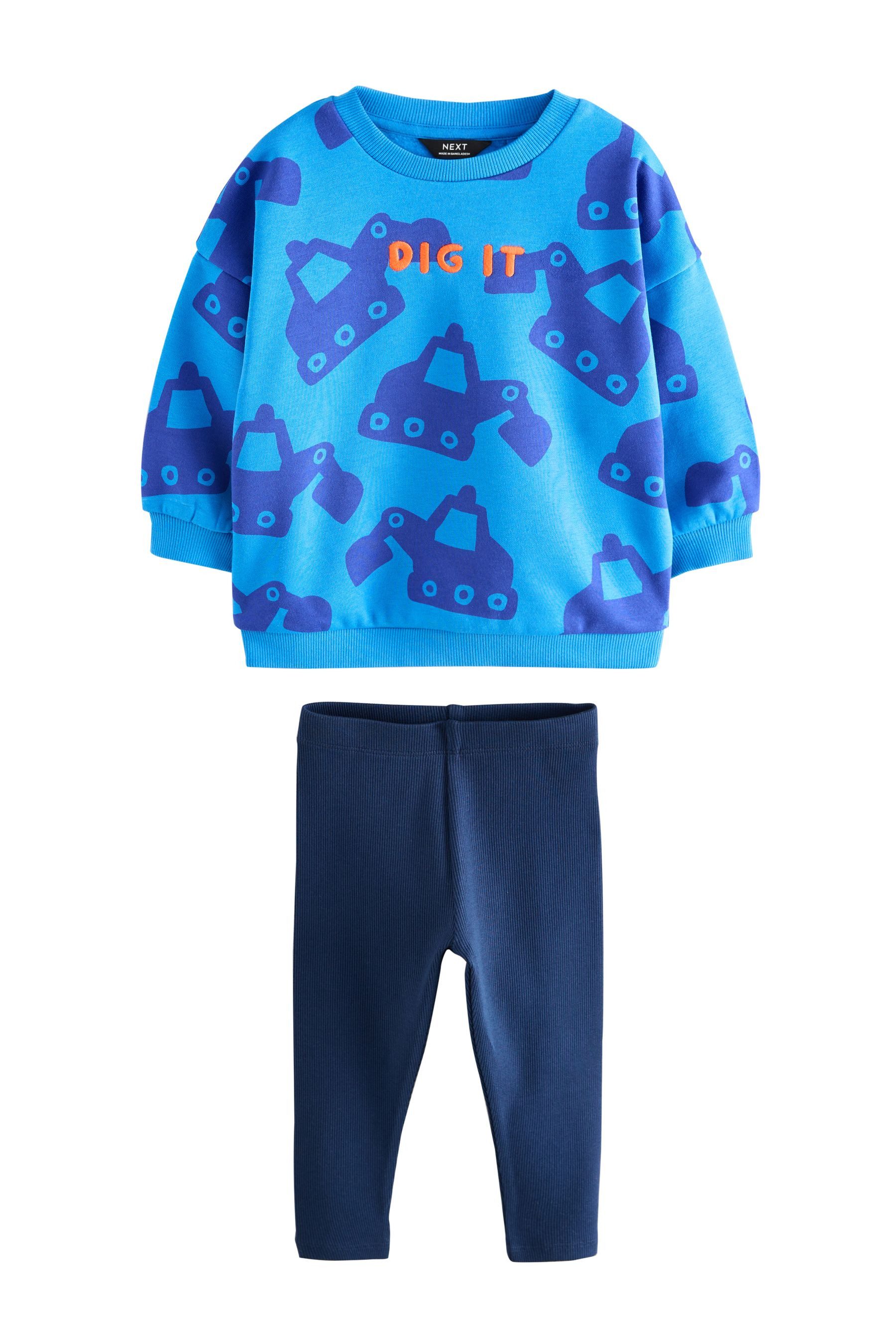 Sweatanzug Sweatshirt und Leggings im Set