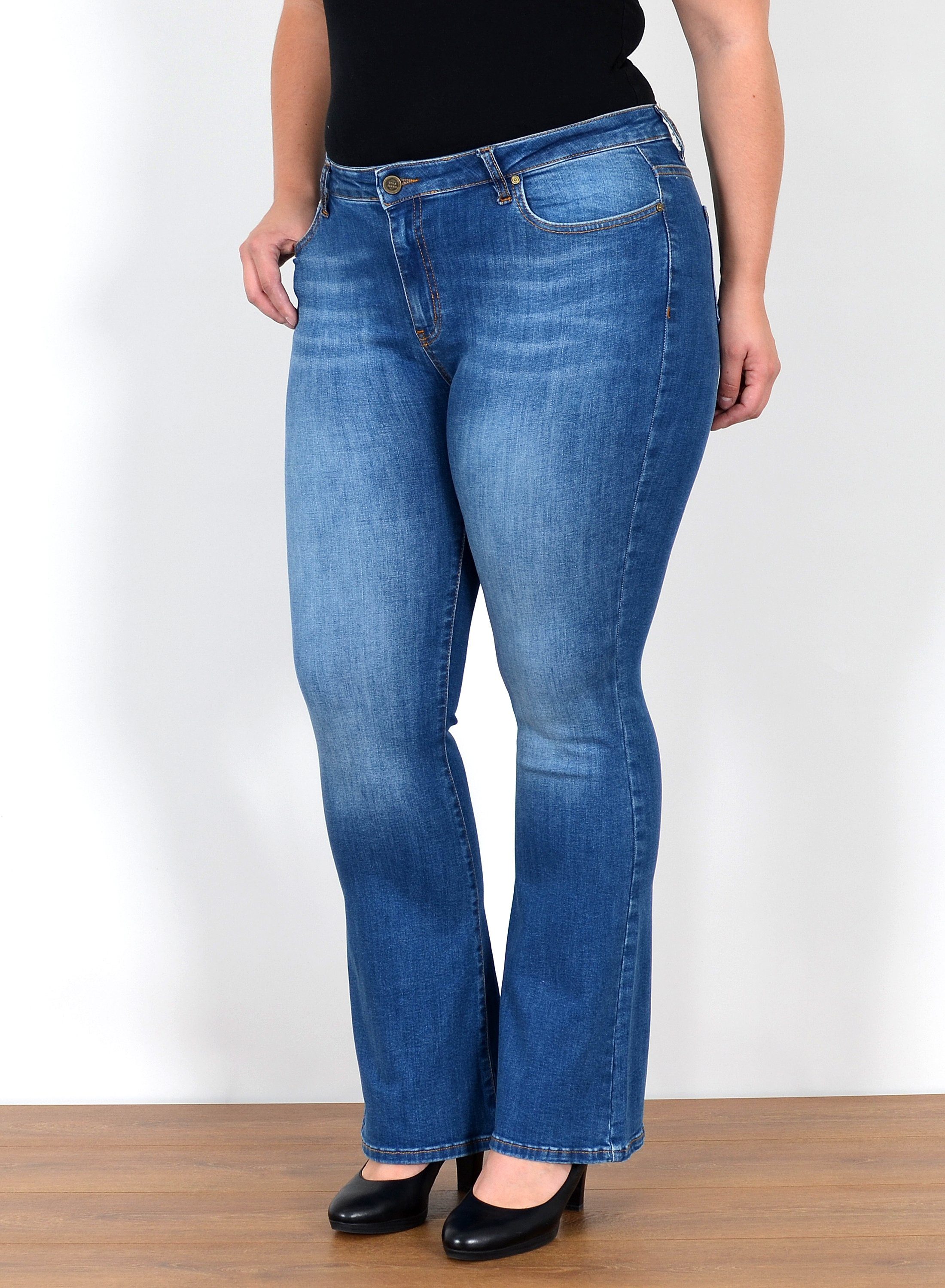 Bootcut-Jeans Bootcut Jeans Damen High Waist Schlaghose Damen Jeans Flared Hose
