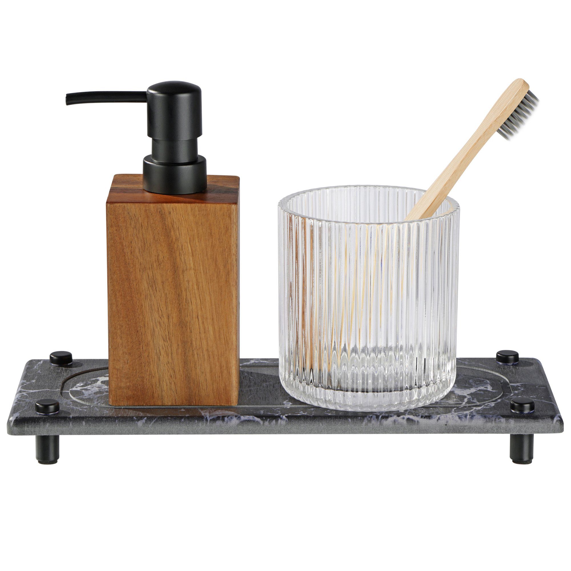 Geschirrständer Ablage für Spülutensilien aus Kieselgur - Sink Organizer aus Stein