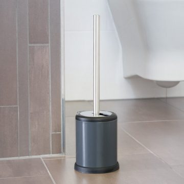 bremermann WC-Reinigungsbürste WC-Garnitur mit Automatik-Deckel, Kunststoff, grau