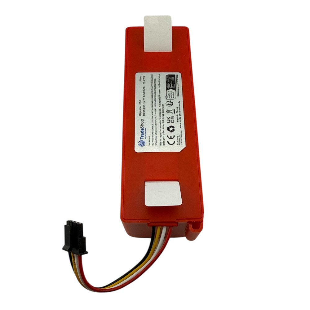 Trade-Shop Akku passend für Dreame Bot L10 Ultra, D9, D10, D10 Plus, D10s, L20 Akku Li-Ion 5200 mAh (14,4 V)