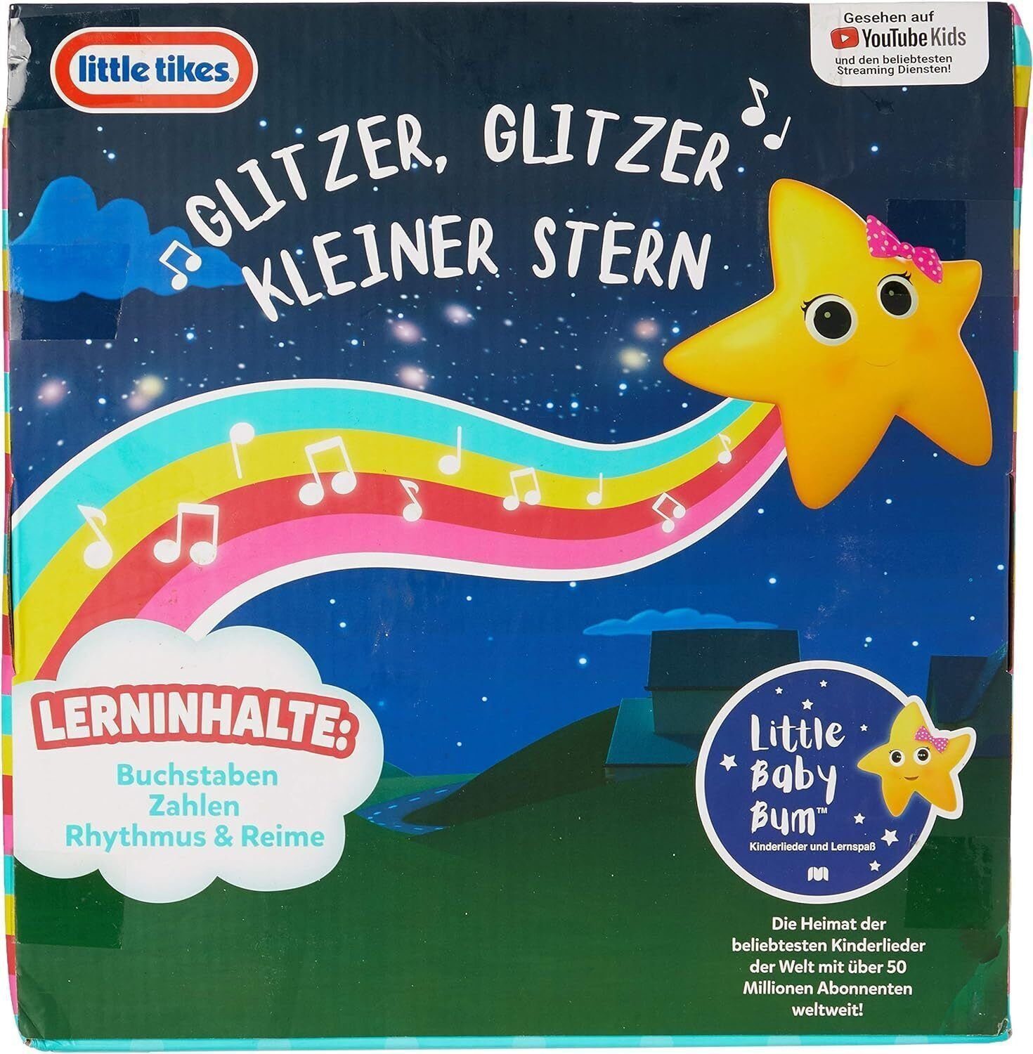Little Tikes® Lernspielzeug Little Baby Bum Singendes Kinder Geschichtenbuch Spielen & Lernen (1-St), 6+ Monate,5 Kinderlieder,Buchstaben, Zahlen, Farben und Tiere