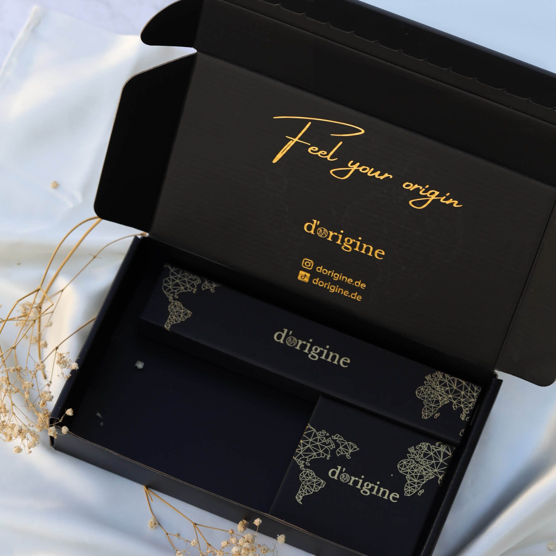 d'origine Kette mit Anhänger Deutschland Kette Herren – Bundesadler Wappen (Edelstahl)