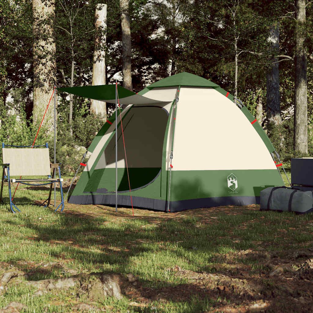 vidaXL Kuppelzelt Campingzelt 4 Personen Grün günstig online kaufen