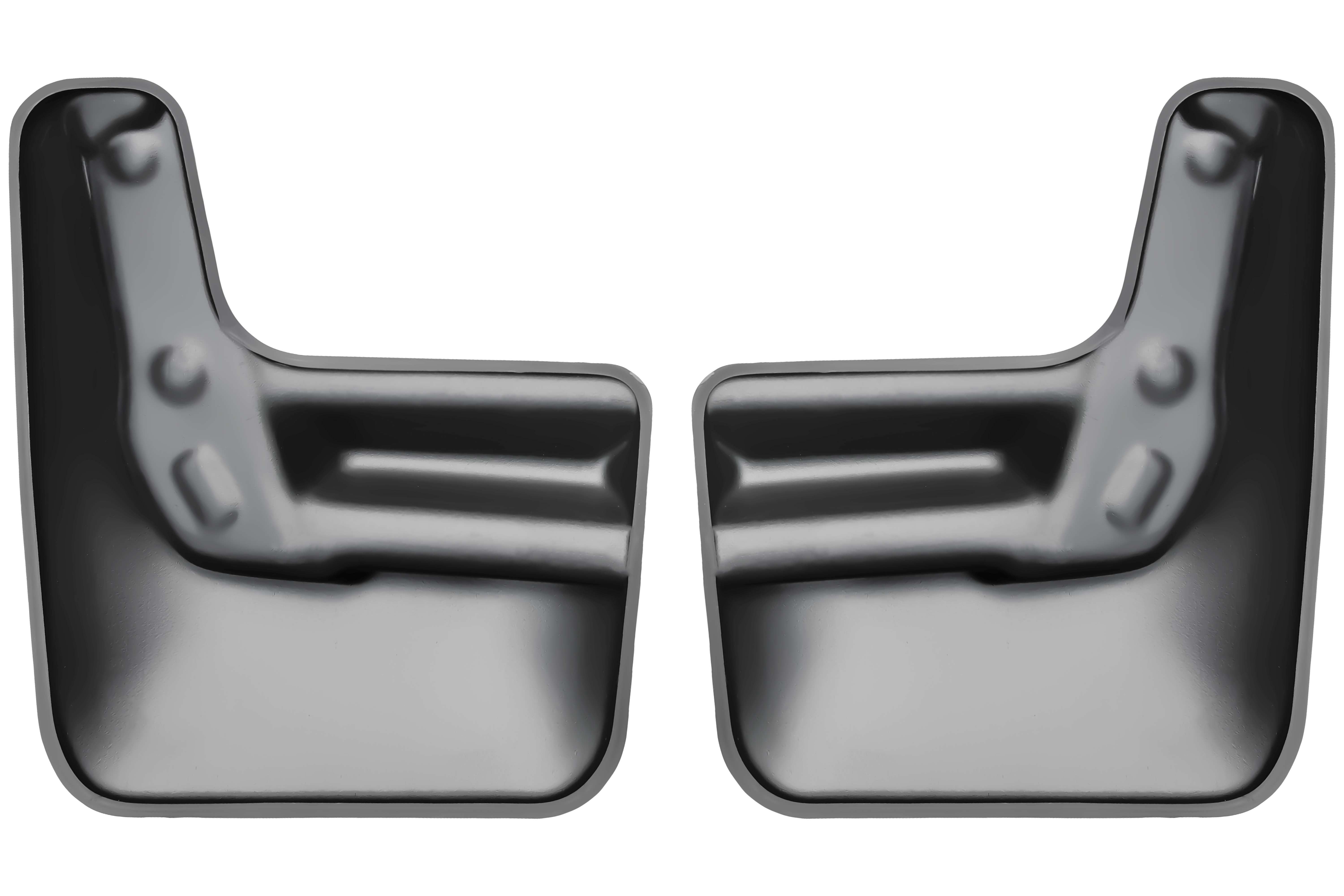 RECAMBO Kfz-Schmutzfänger Set hinten für Mitsubishi ASX, GA0, BJ 2016-2019, passgenau, 2-tlg., Spritzschutz, TPE - Kunststoff-Gummi, Flexibel, stoß-und bruchfest