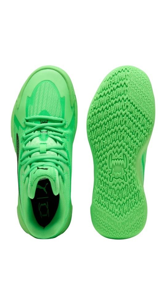 PUMA Hallen-Indoorschuhe Dagger (Basketball) grün Herren Badmintonschuh
