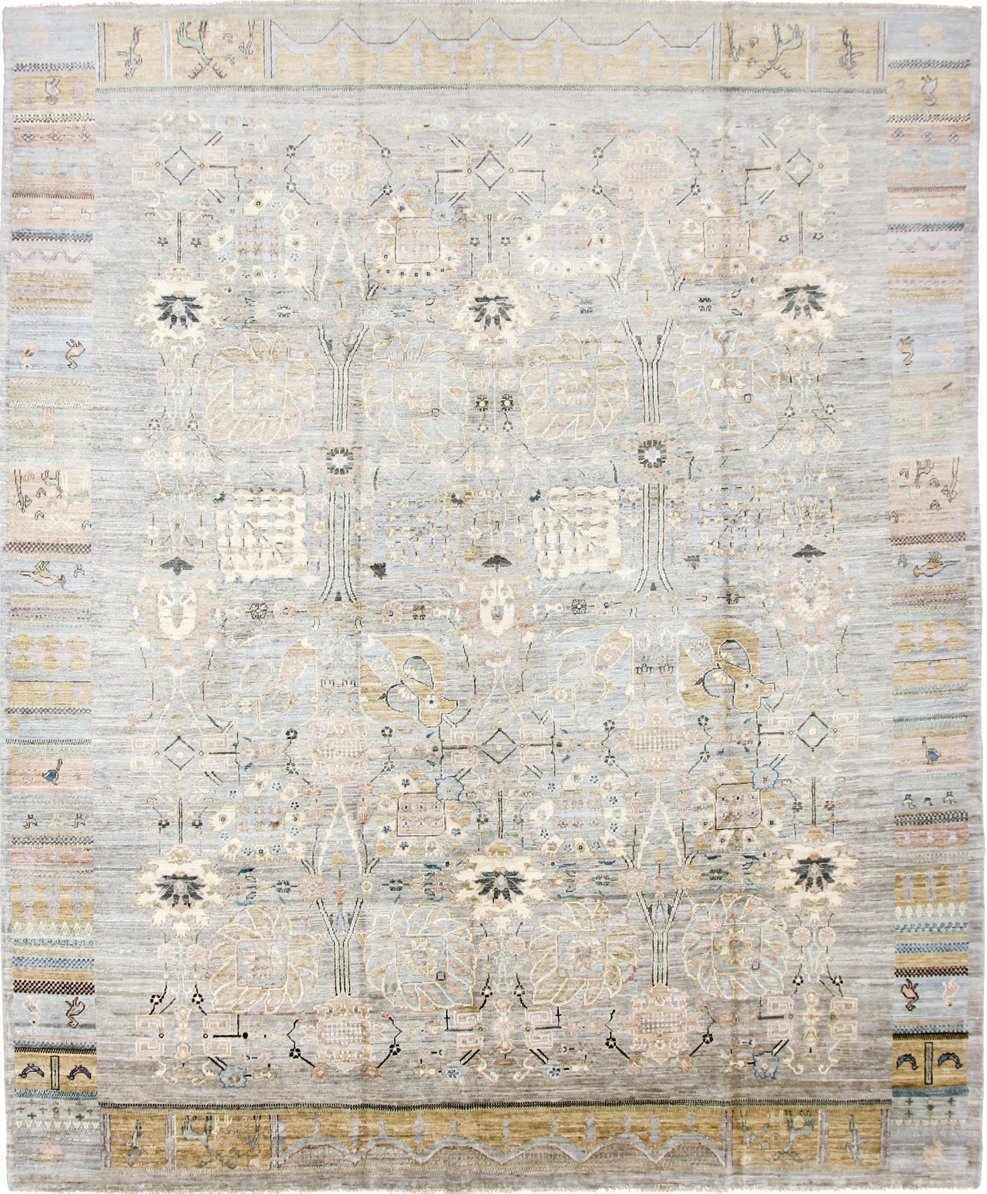 Orientteppich Orientteppich Arijana Klassik 298x245 Handgewebter Teppich, Nain Trading, Höhe: 0.5 mm