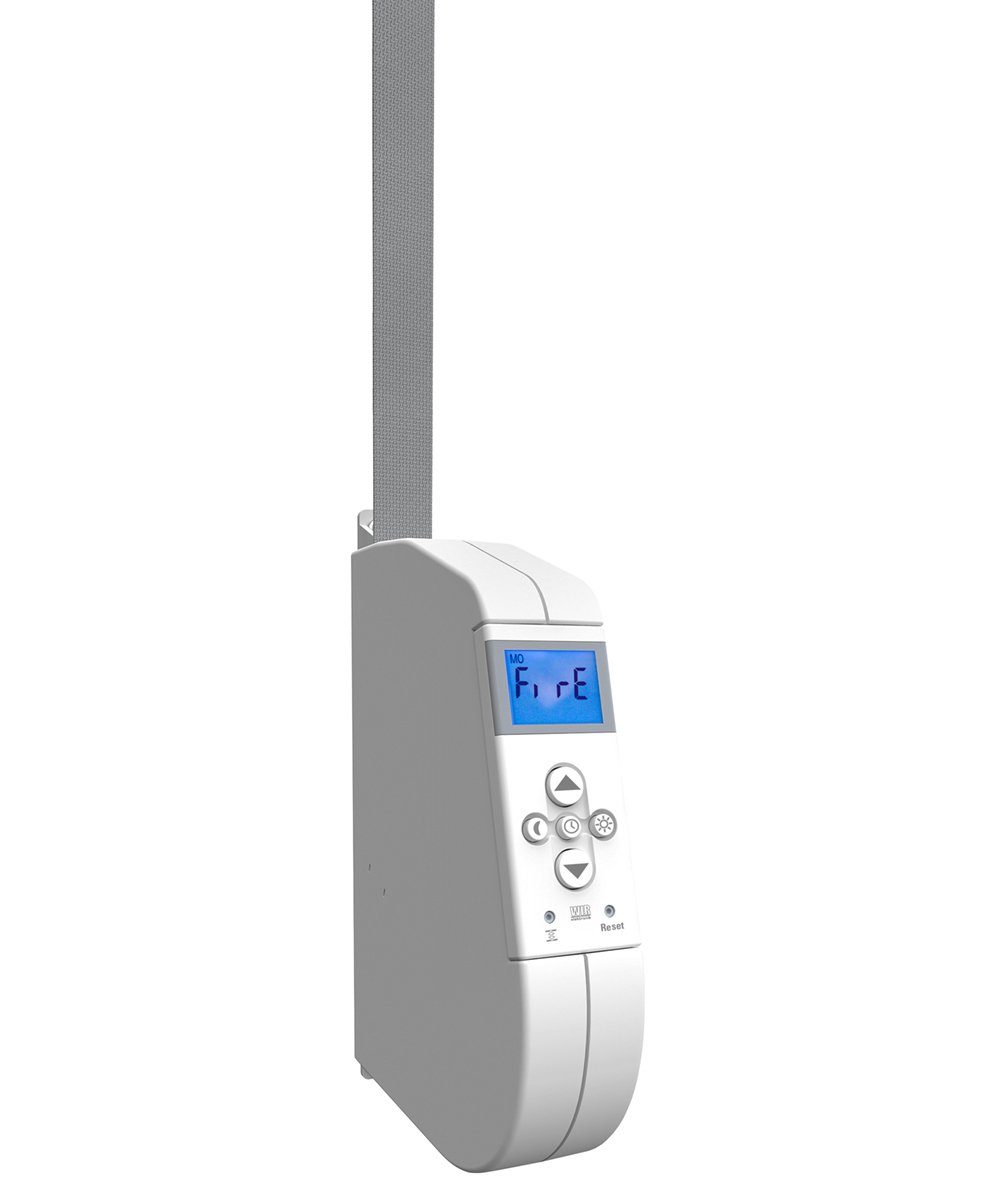 WIR elektronik Rollladenmotor eWickler Comfort eW940-F für 17 - 23mm Gurtband, mit Funk, 45 kg Zugkraft, + 1x FB-9 Funkfernbedienung