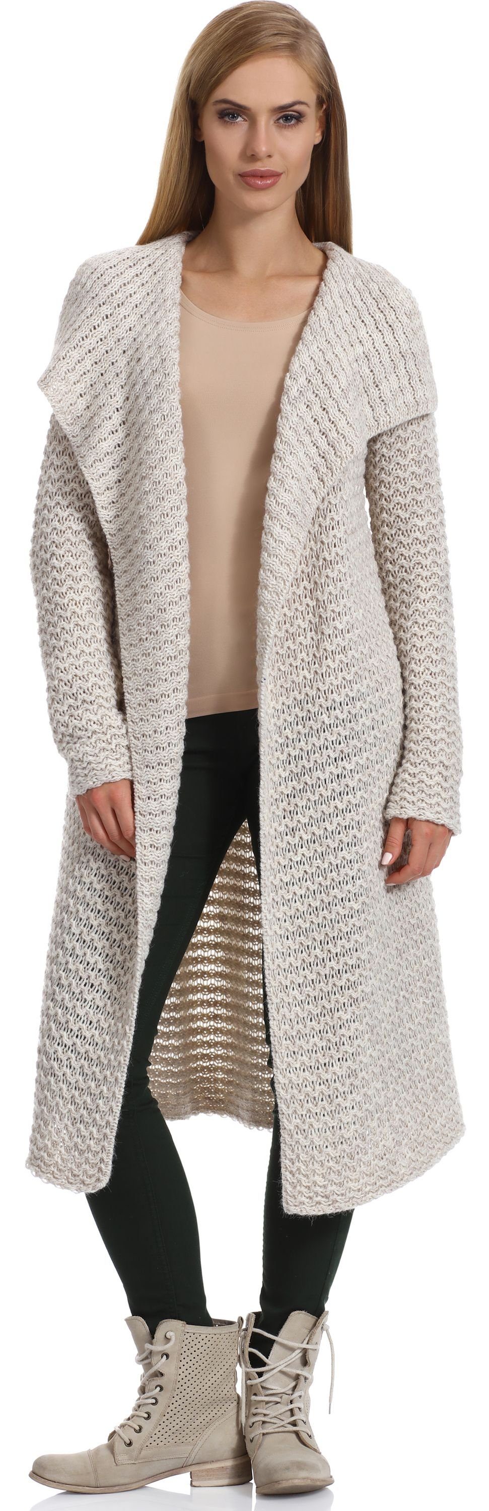 Merry Style Strickponcho Damen Strickjacke H4Z3L günstig online kaufen