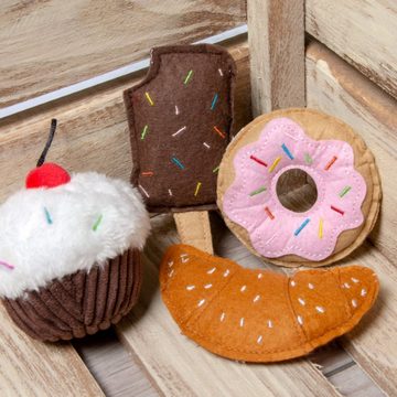Karlie Tierkuscheltier Katzenspielzeug Textil Donut pink