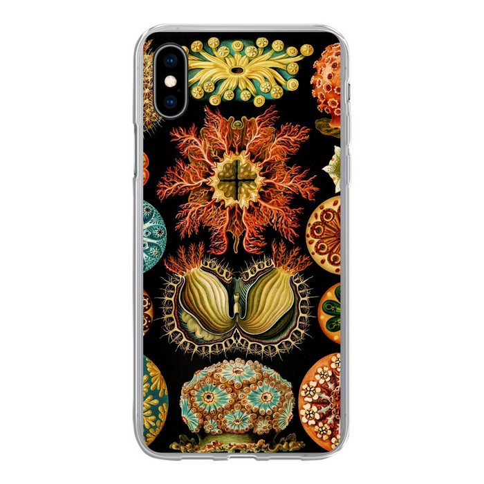 MuchoWow Handyhülle Vintage - Ernst Haeckel - Meerestier - Natur - Meer - Kunst Handyhülle Apple iPhone Xs Smartphone-Bumper Print Handy