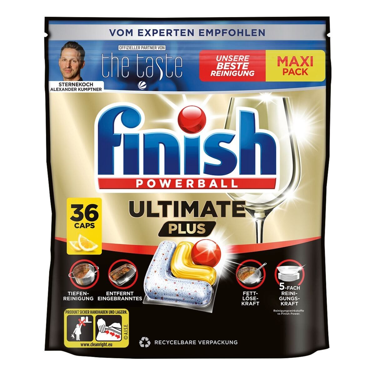FINISH Powerball Ultimate Plus Citrus Spülmaschinentabs (36 Caps)
