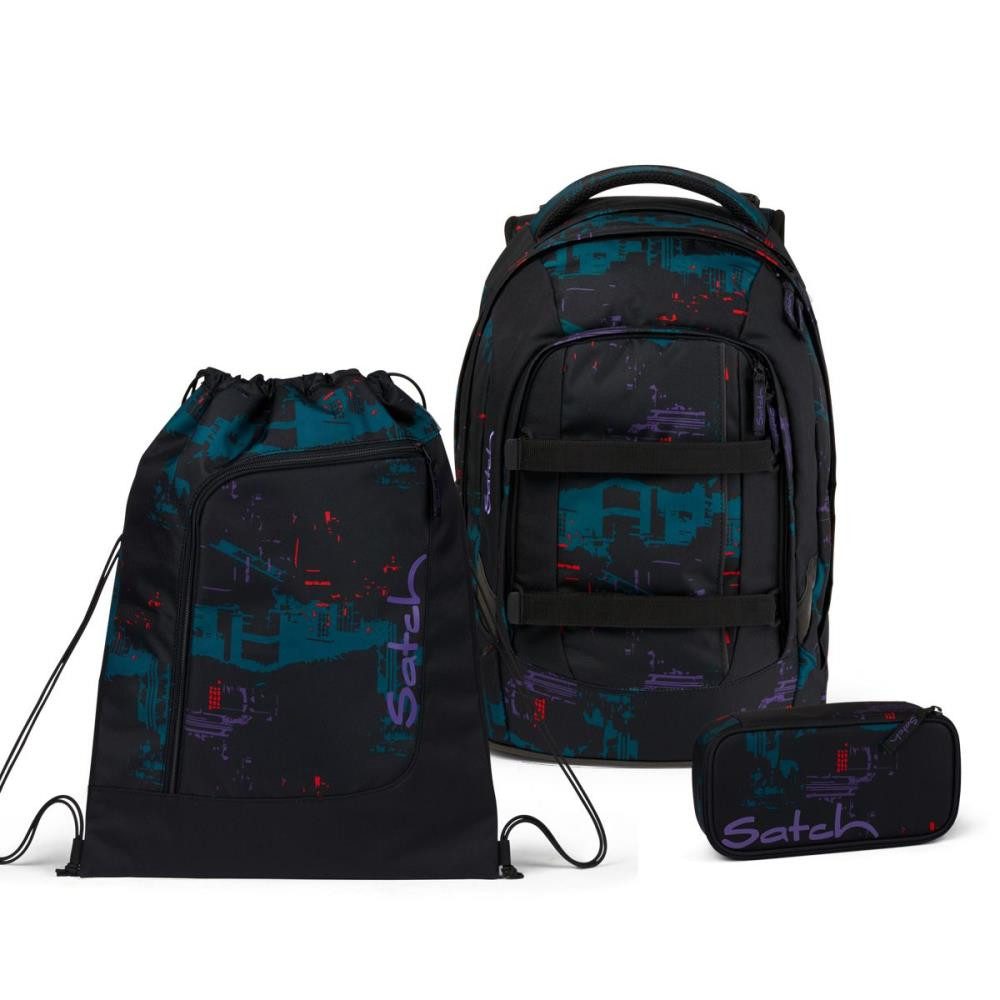 Satch Schulrucksack Pack (3tlg., inkl. Schlamperbox und Sportbeutel)