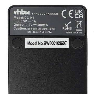 vhbw passend für Casio Exilim EX-FC150BK, EX-FC150, EX-FC100WE, EX-FC100 Kamera-Ladegerät